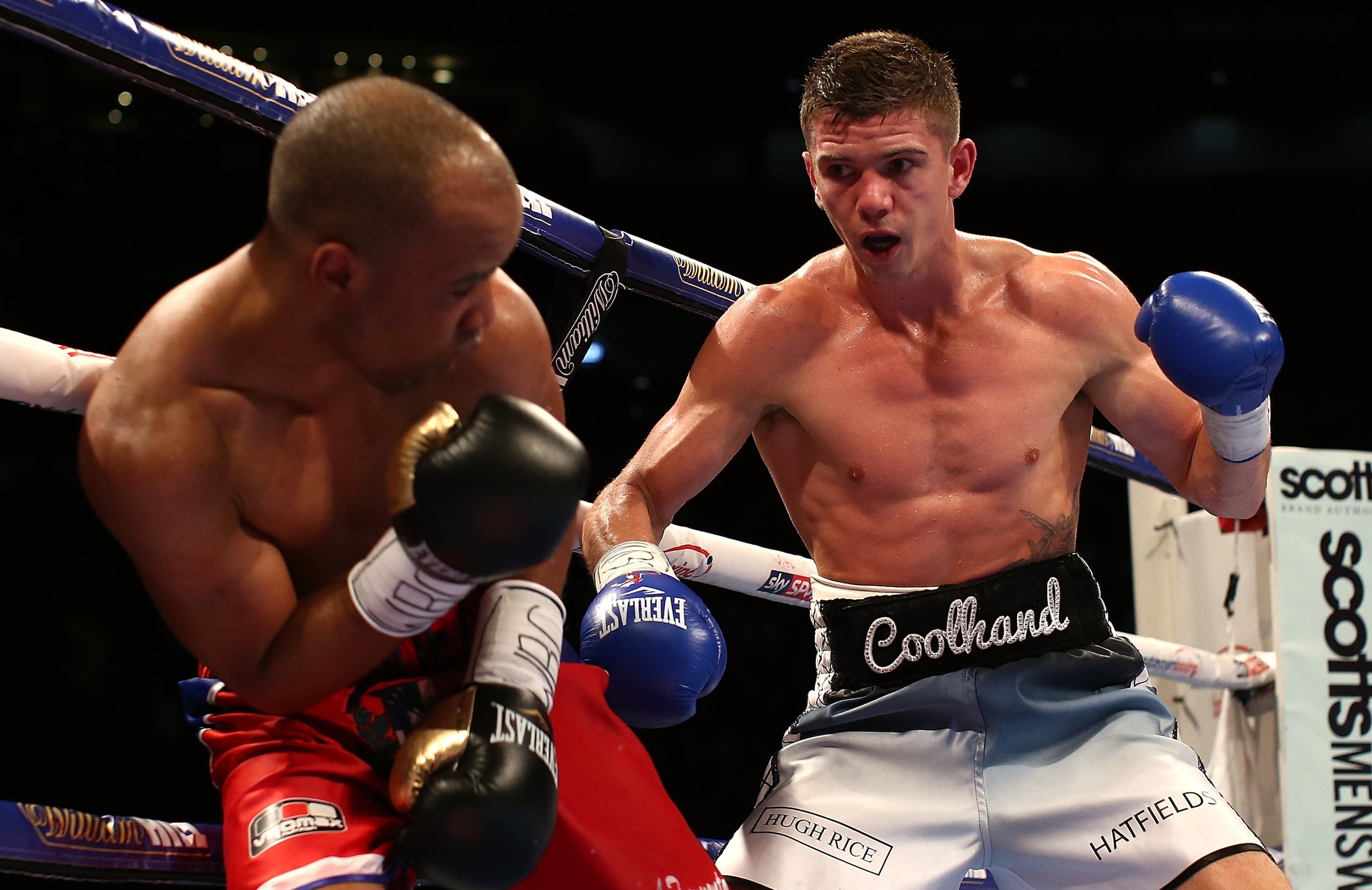 Luke Campbell (right) faces the biggest test of his career against Derry Mathews.