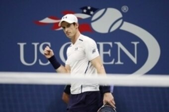 Andy Murray during a match at the 2016 U.S. Open.