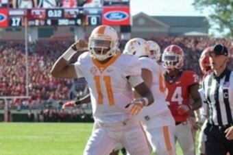 Joshua Dobbs and Tennessee stunned Georgia with a final-play Hail Mary touchdown pass.