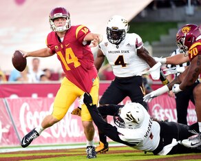 Southern California QB Sam Darnold had a breakout game Saturday night.
