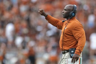 Charlie Strong is feeling the heat as Texas' head coach.