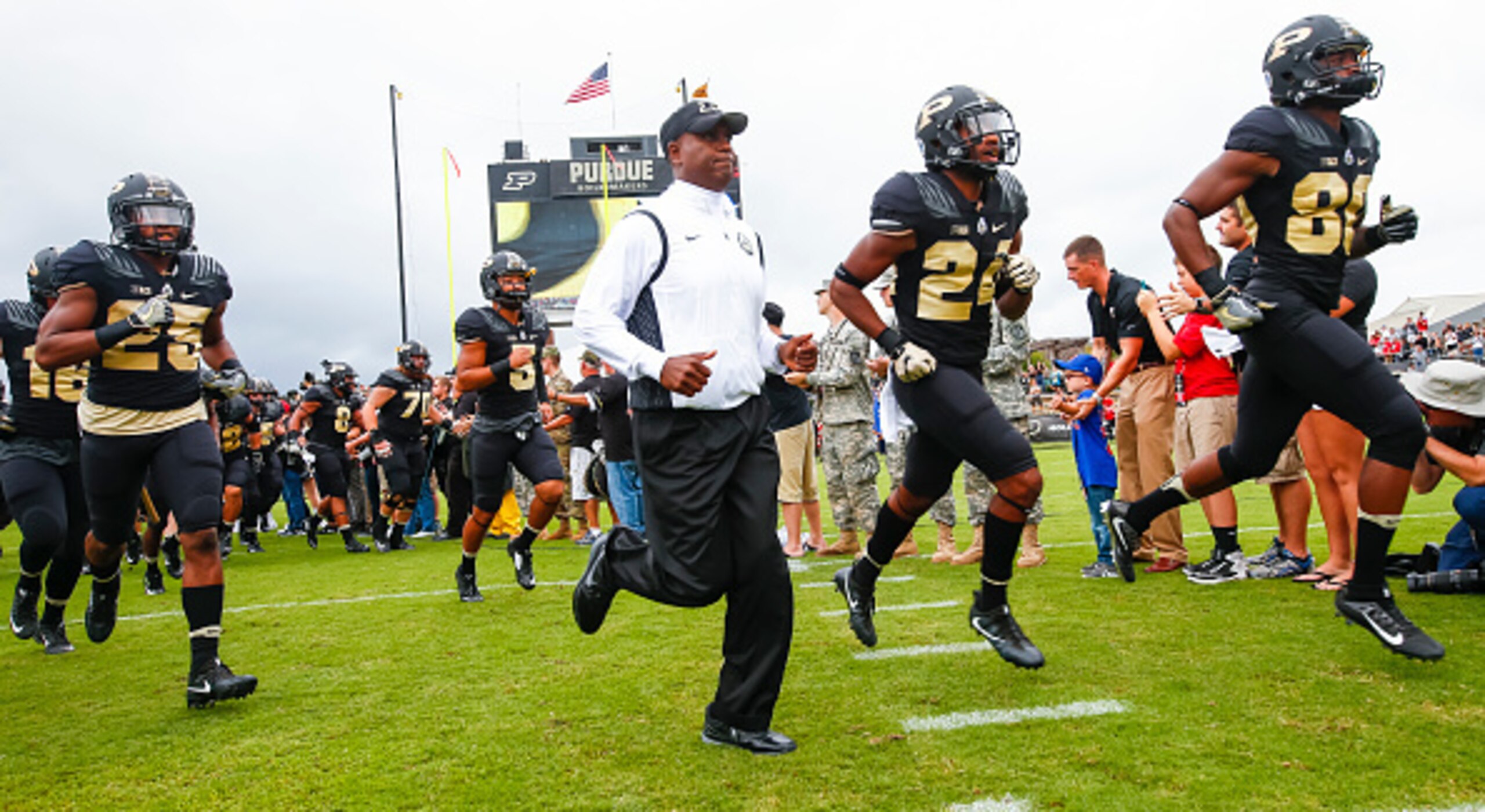 Darrell Hazell could be coaching for his job at Purdue.