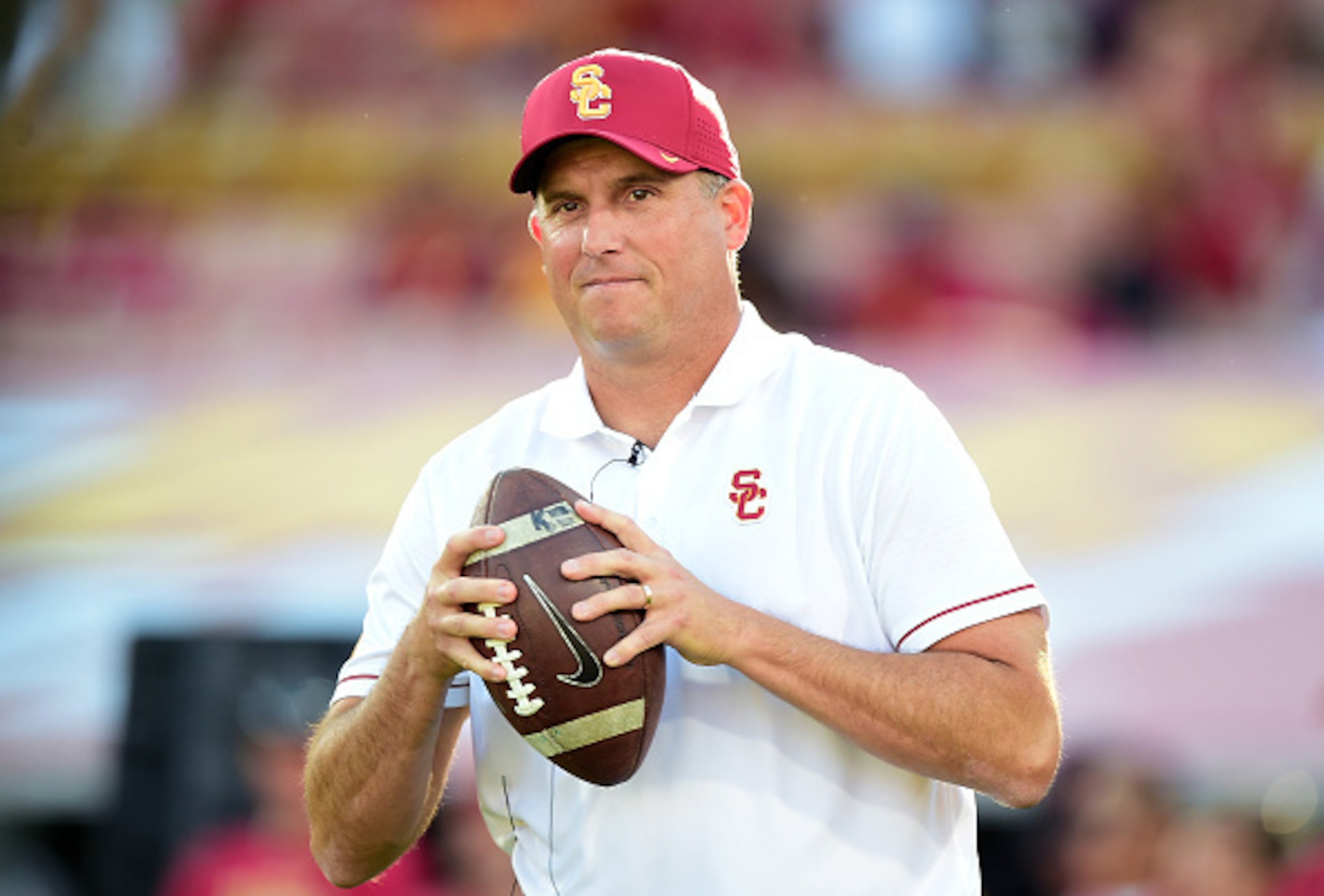 Clay Helton is struggling early on as USC's head coach.