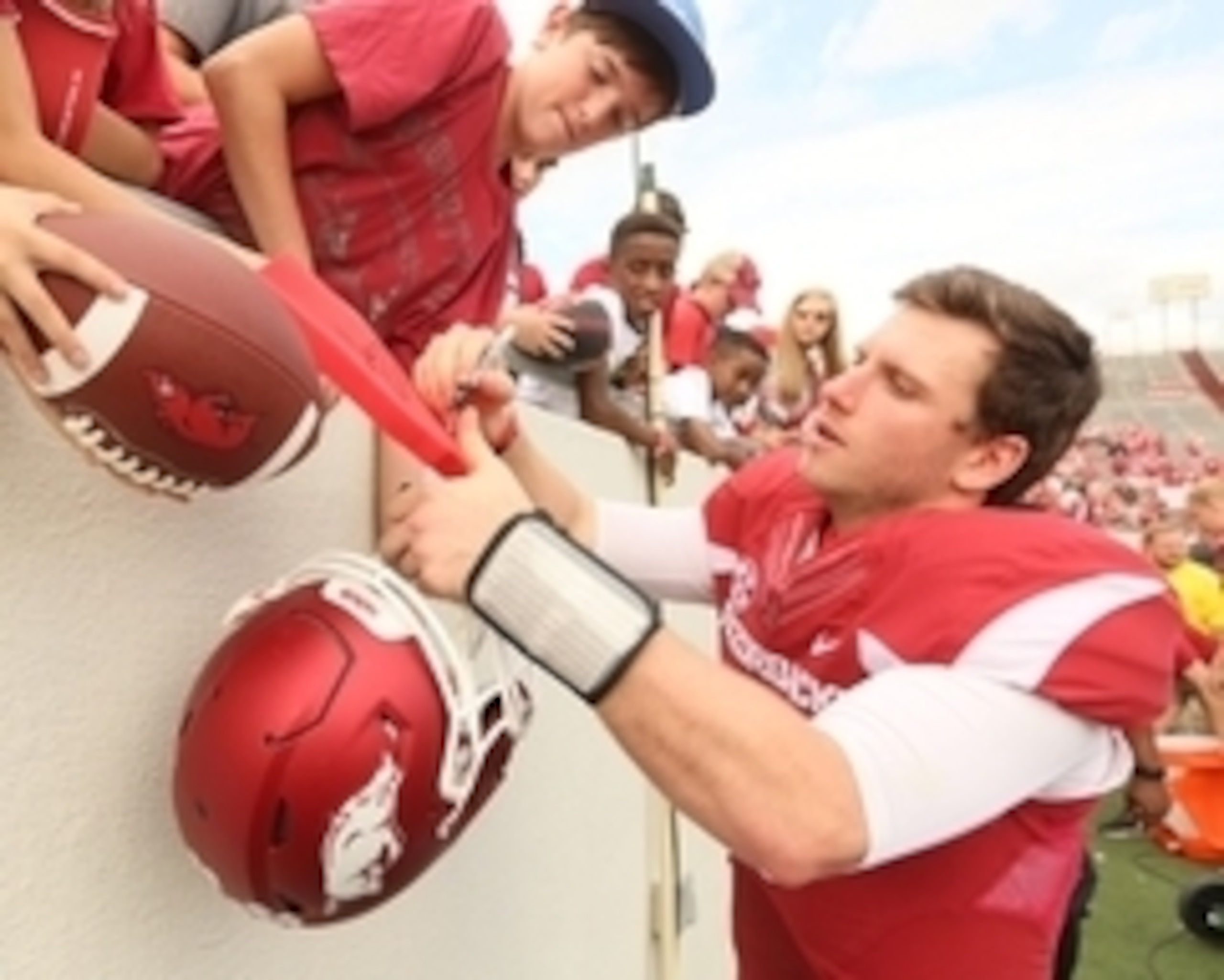 Arkansas quarterback Austin Allen is 94-for-139 (67.7 percent), for 1,232 yards and 12 passing touchdowns.