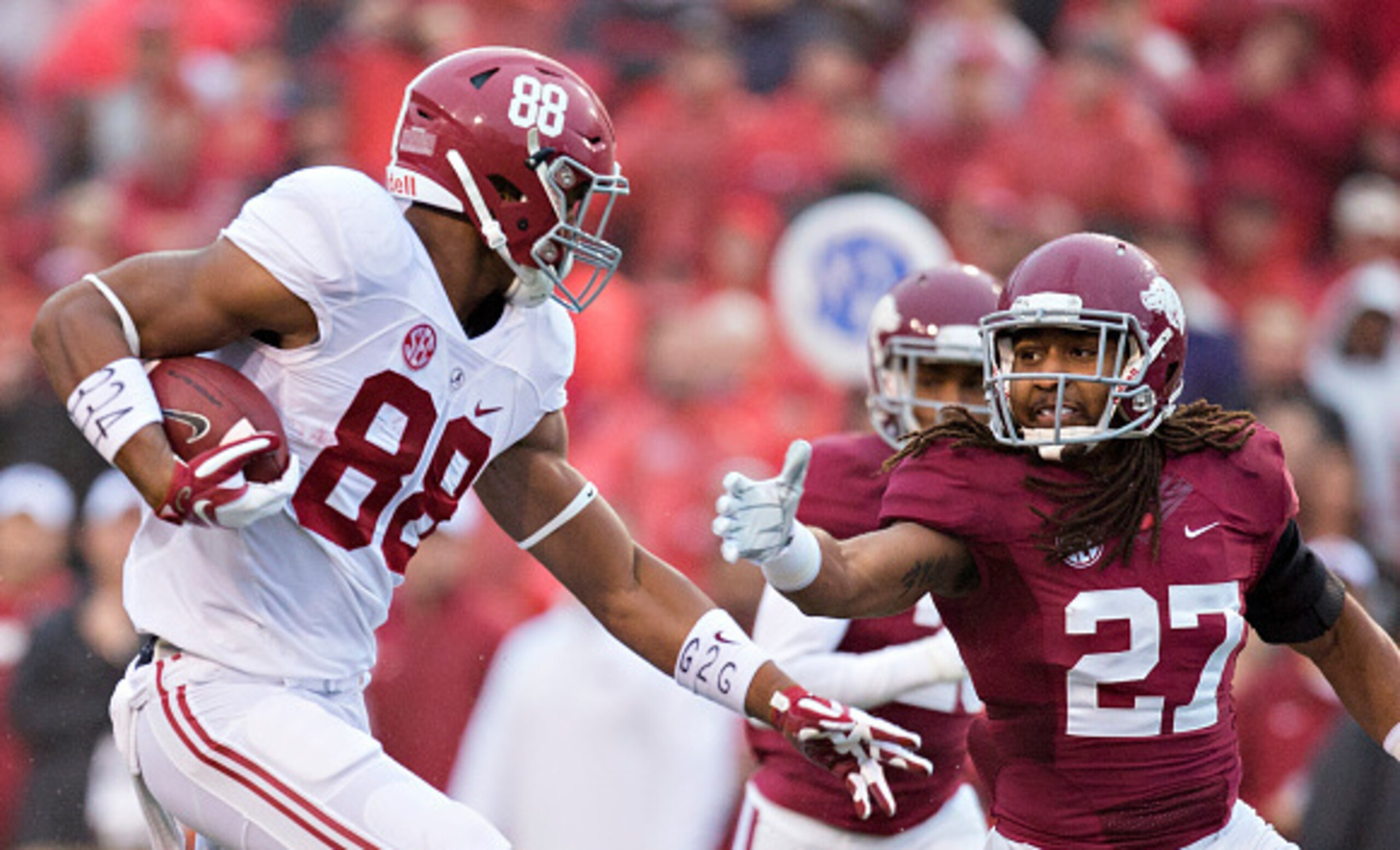 Arkansas nearly pulled off the upset the last time it hosted the Crimson Tide two years ago, but Alabama still won, 14-13.