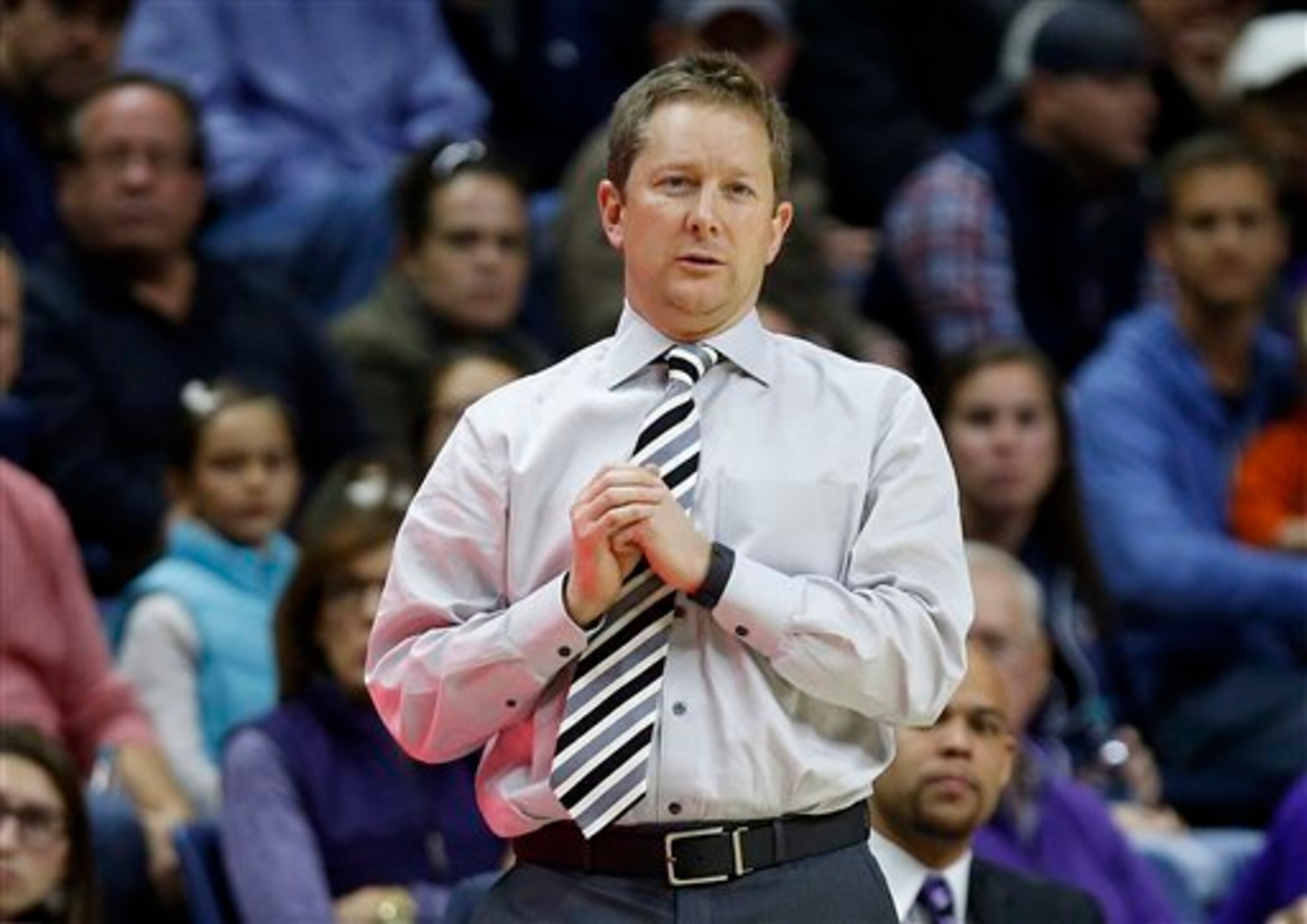 Furman head coach Niko Medved