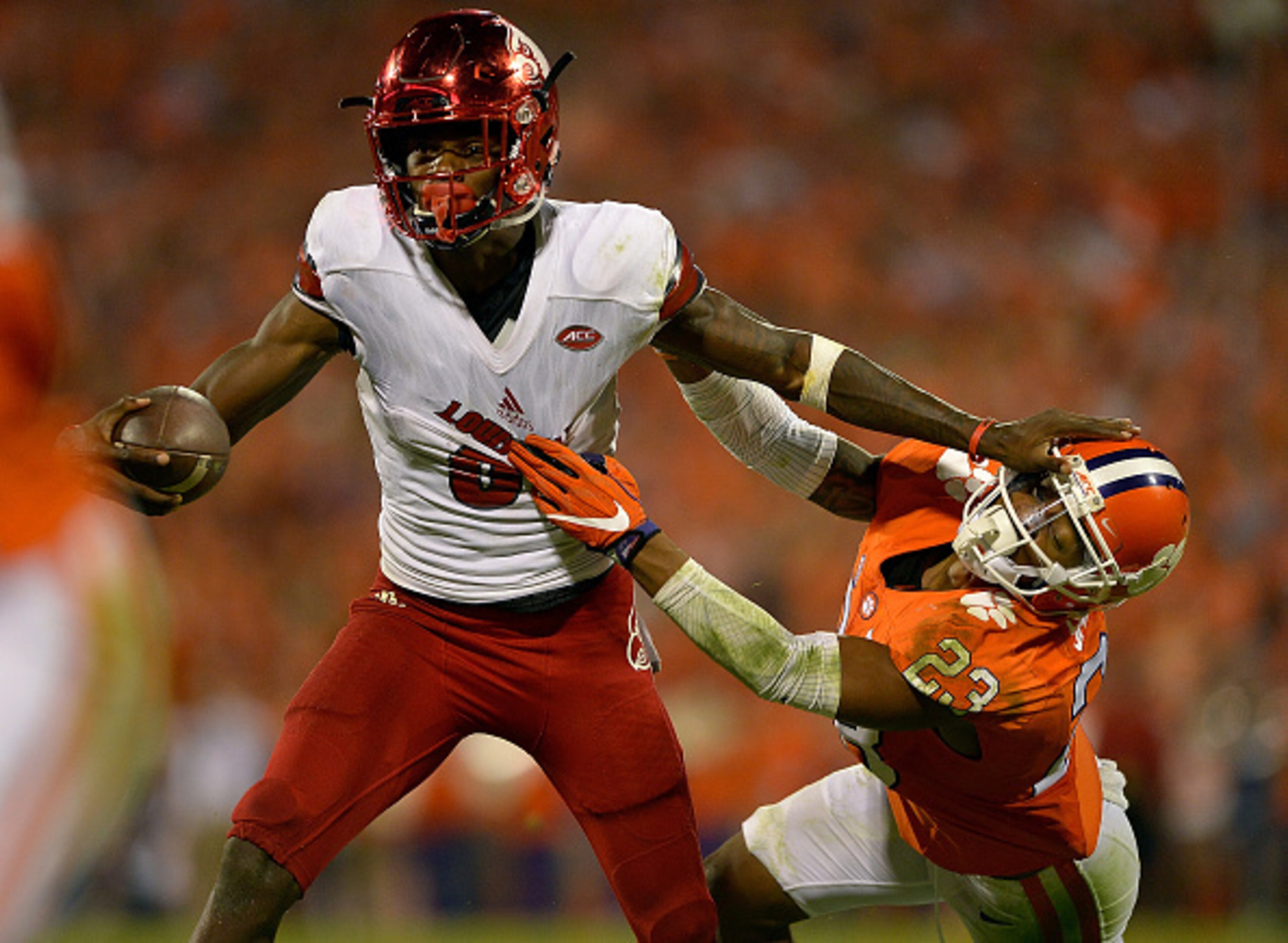 Louisville QB Lamar Jackson is second nationally in total offense and has accounted for 28 touchdowns. Louisville QB Lamar Jackson is second nationally in total offense and has accounted for 28 touchdowns.