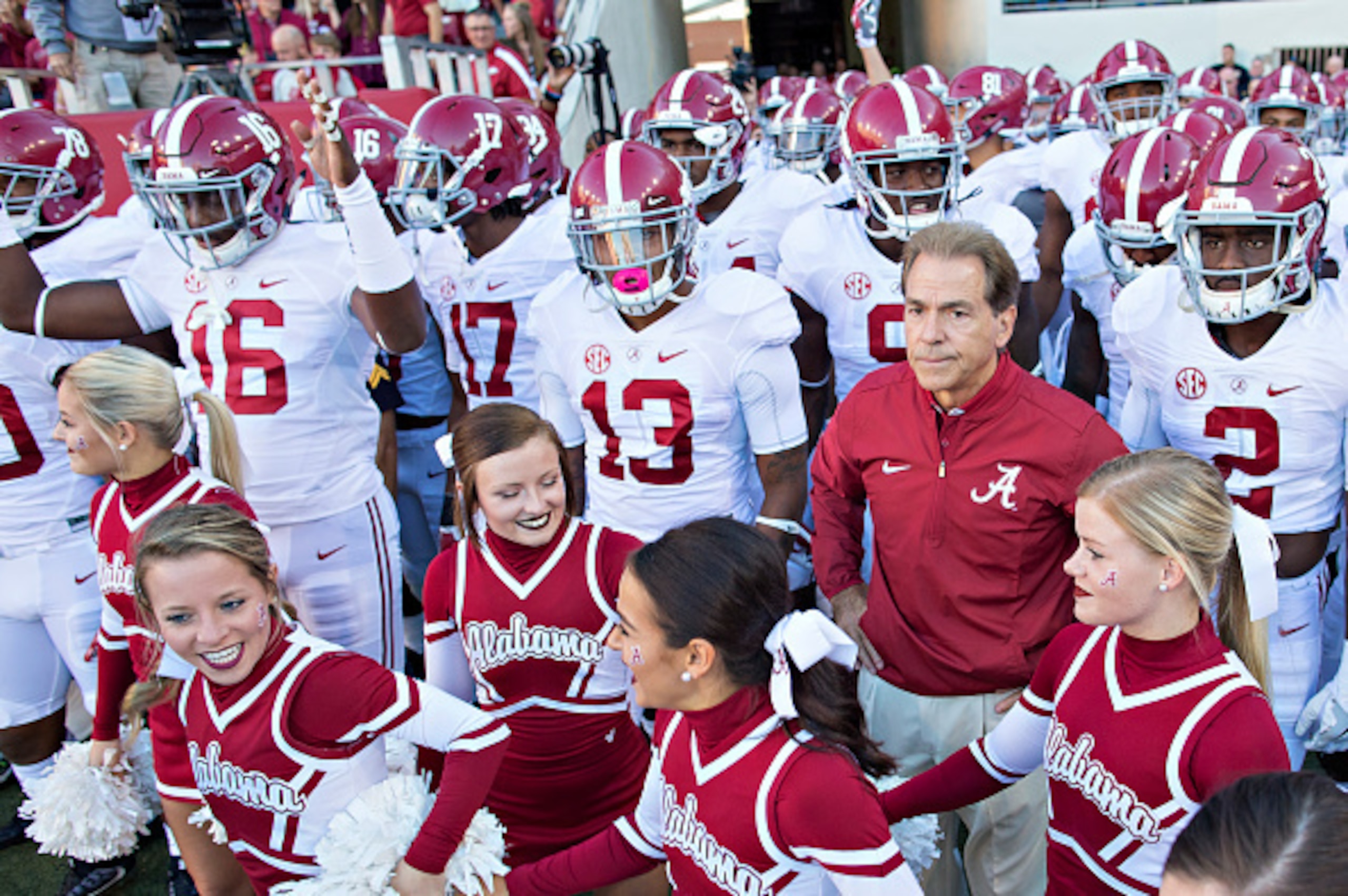 Defending national champion Alabama has won 18 in a row overall and nine straight against Tennessee.