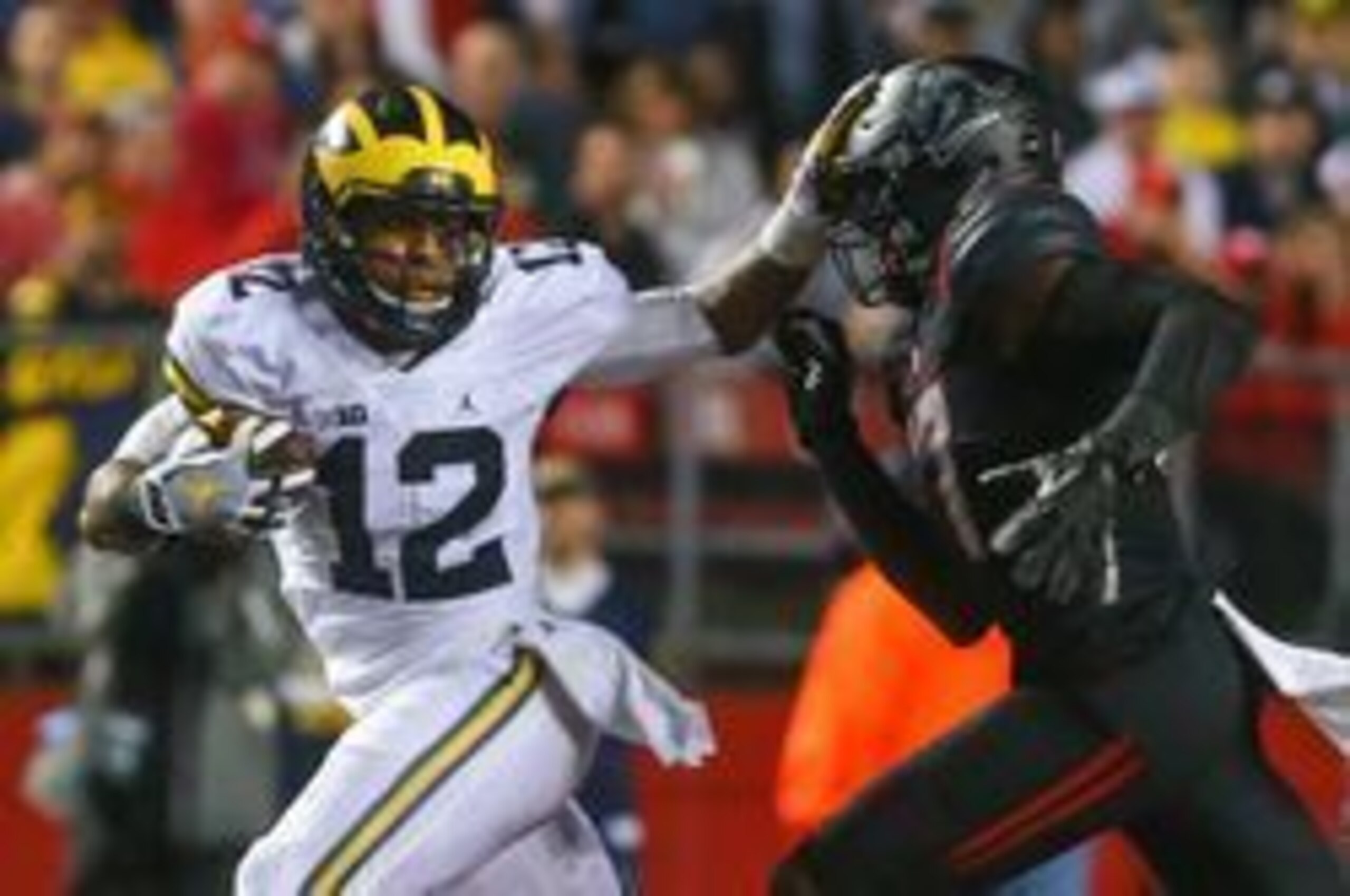 Chris Evans and Michigan had no trouble keeping Rutgers at bay. Chris Evans and Michigan had no trouble keeping Rutgers at bay.