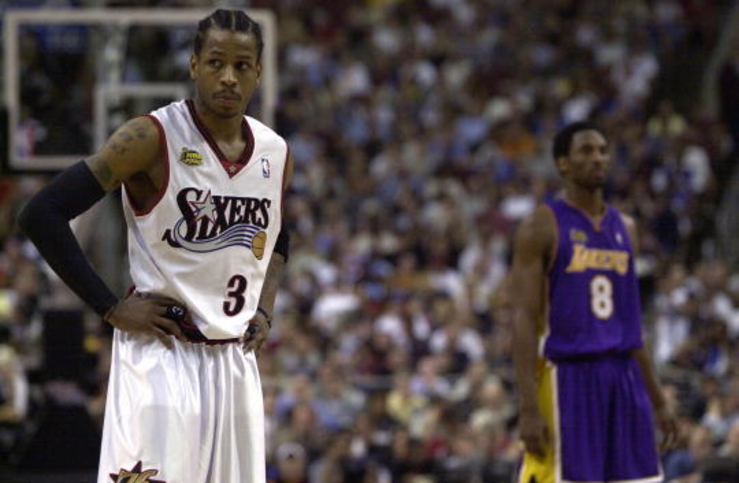 Allen Iverson lit up the scoreboard in a losing effort during the 2001 NBA Finals.