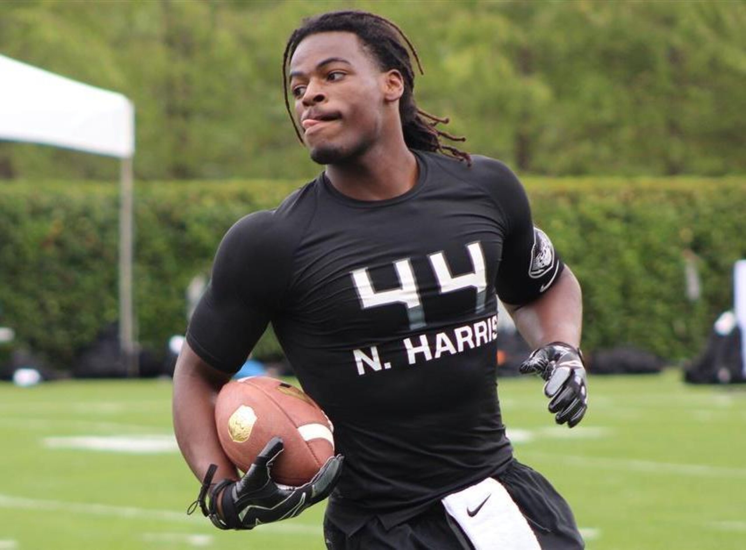 California RB Najee Harris committed to the Crimson Tide as a sophomore.
