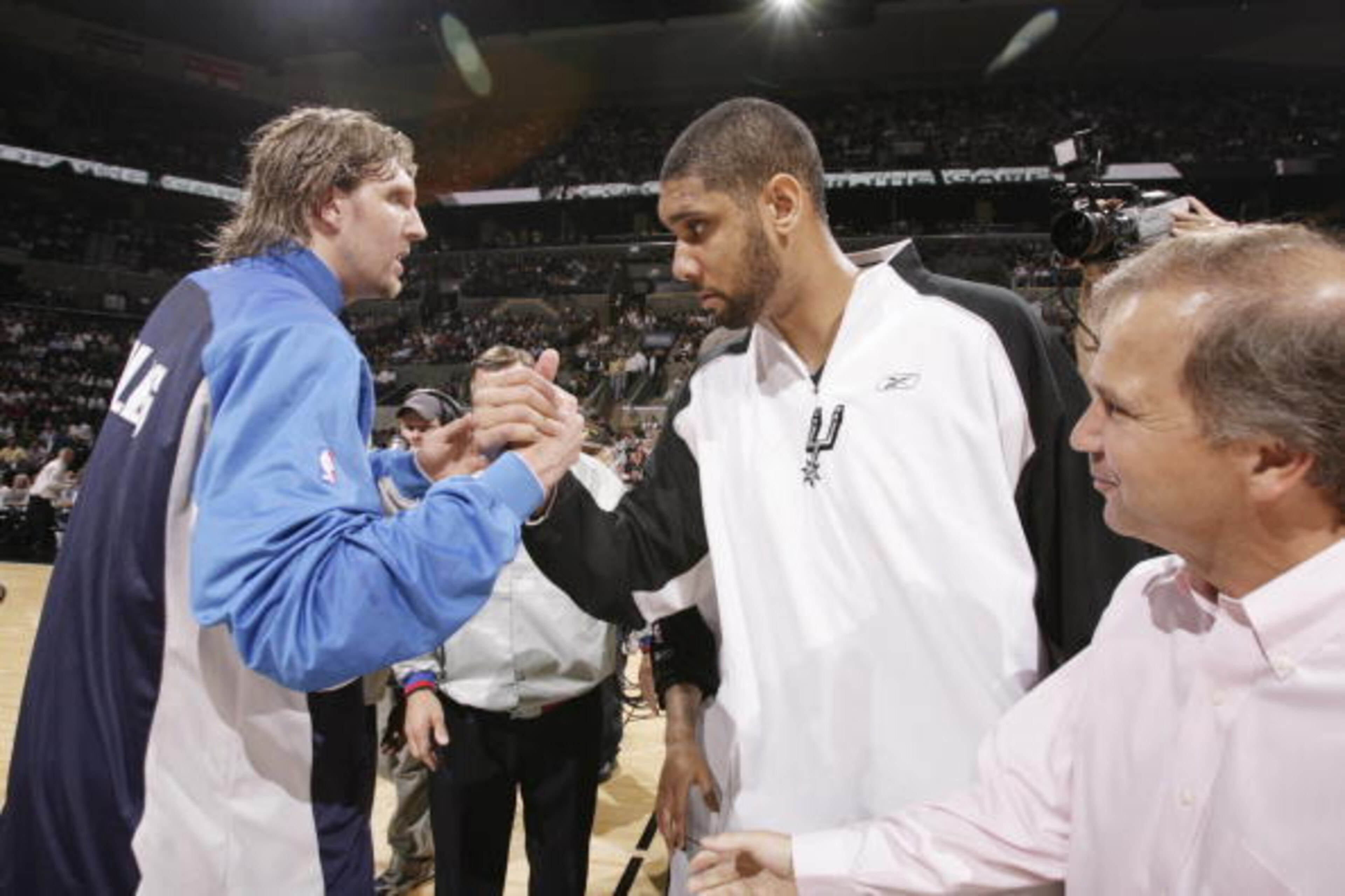 Tim Duncan's San Antonio Spurs lost a classic seven-game series to Dirk Nowitki's Dallas Mavericks in 2006.