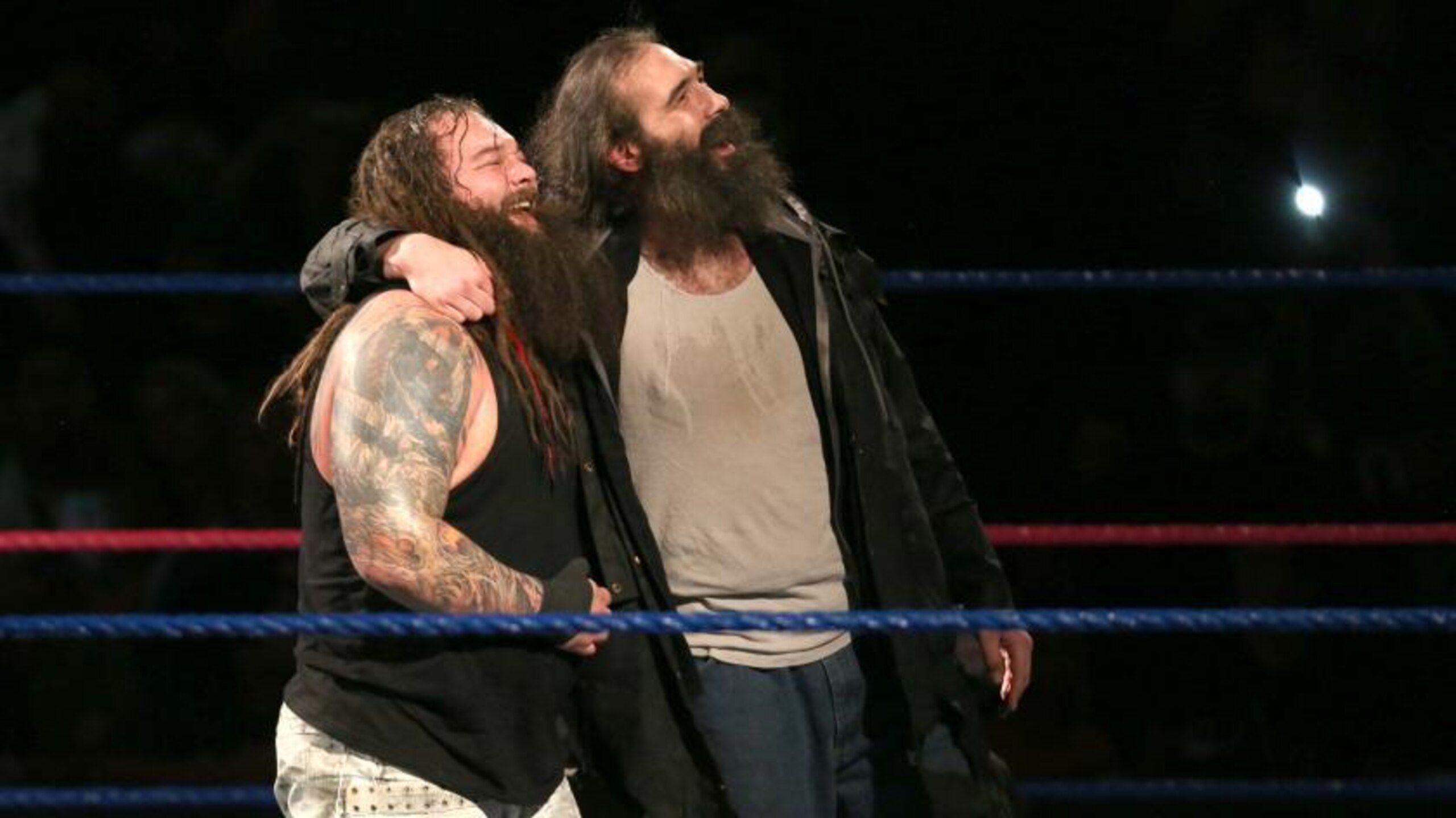 Bray Wyatt emerges victorious with help from loyal follower Luke Harper.