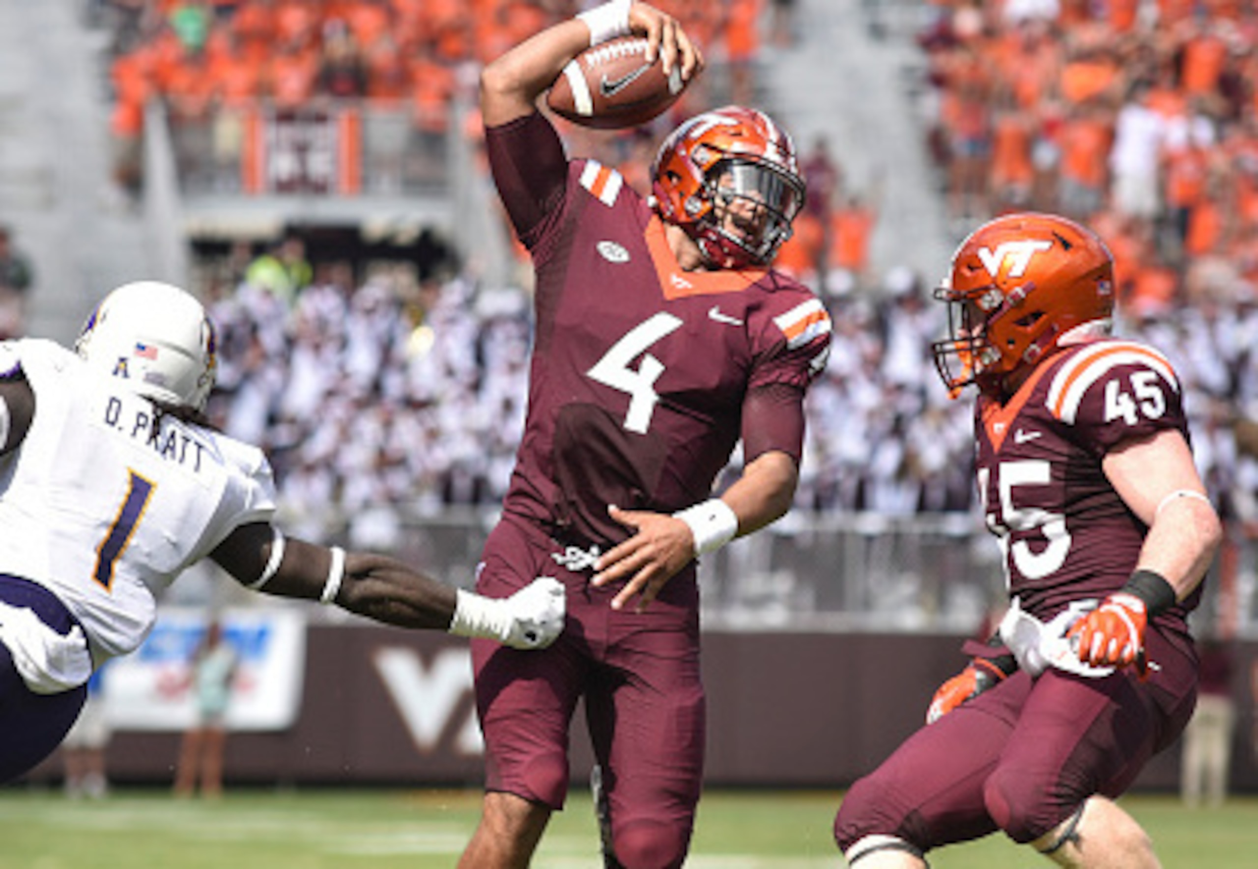 Virginia Tech QB Jerod Evans