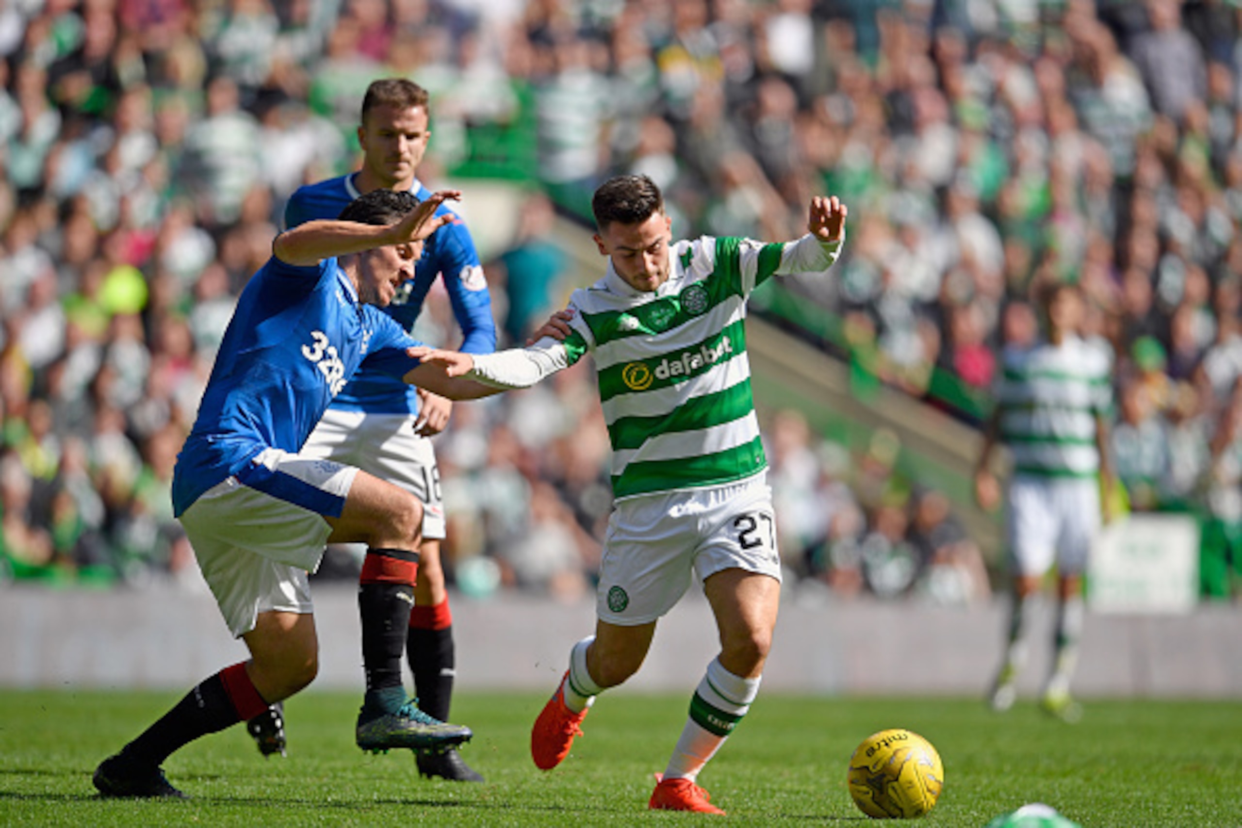 Patrick Roberts in action for Celtic.