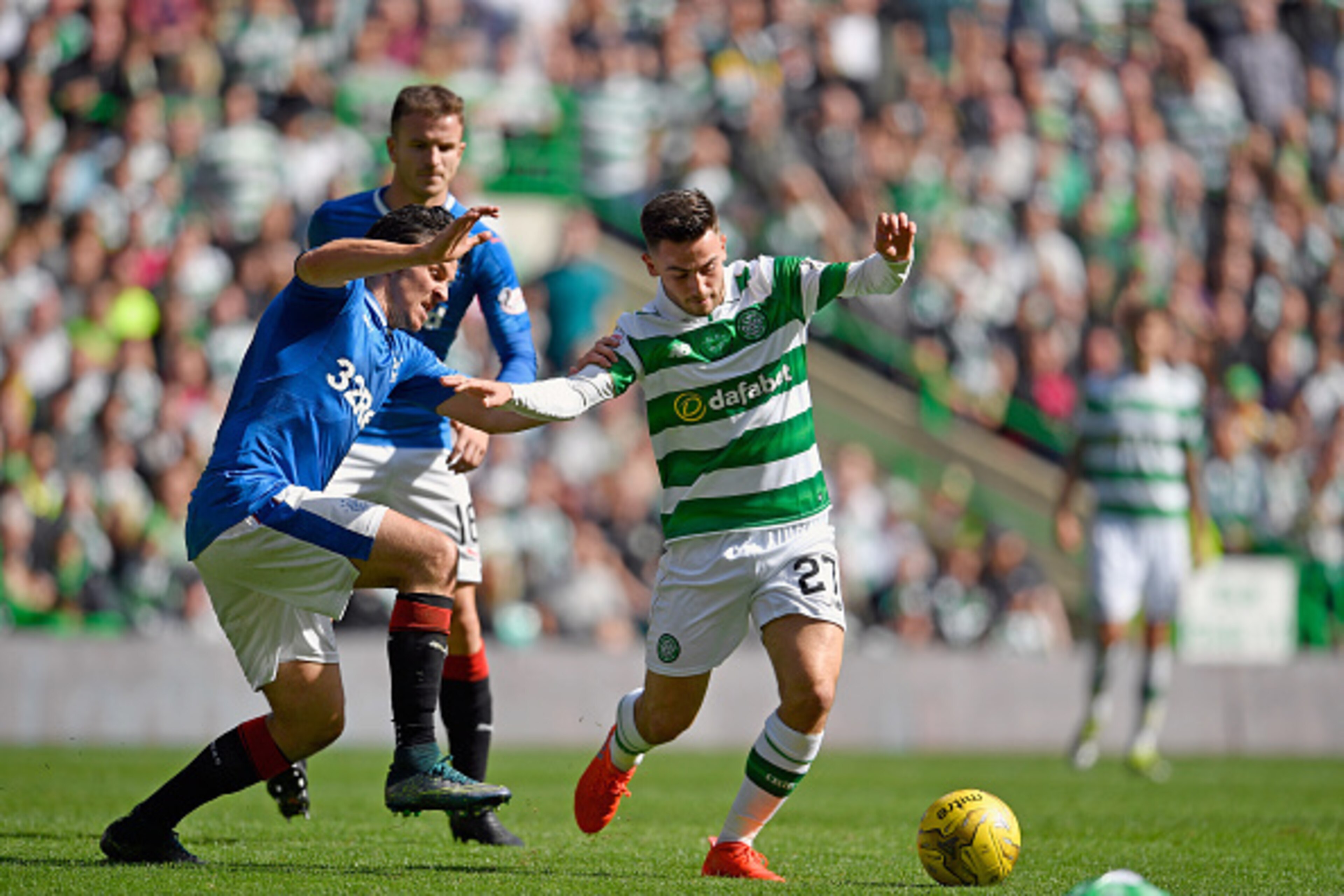 Patrick Roberts in action for Celtic.