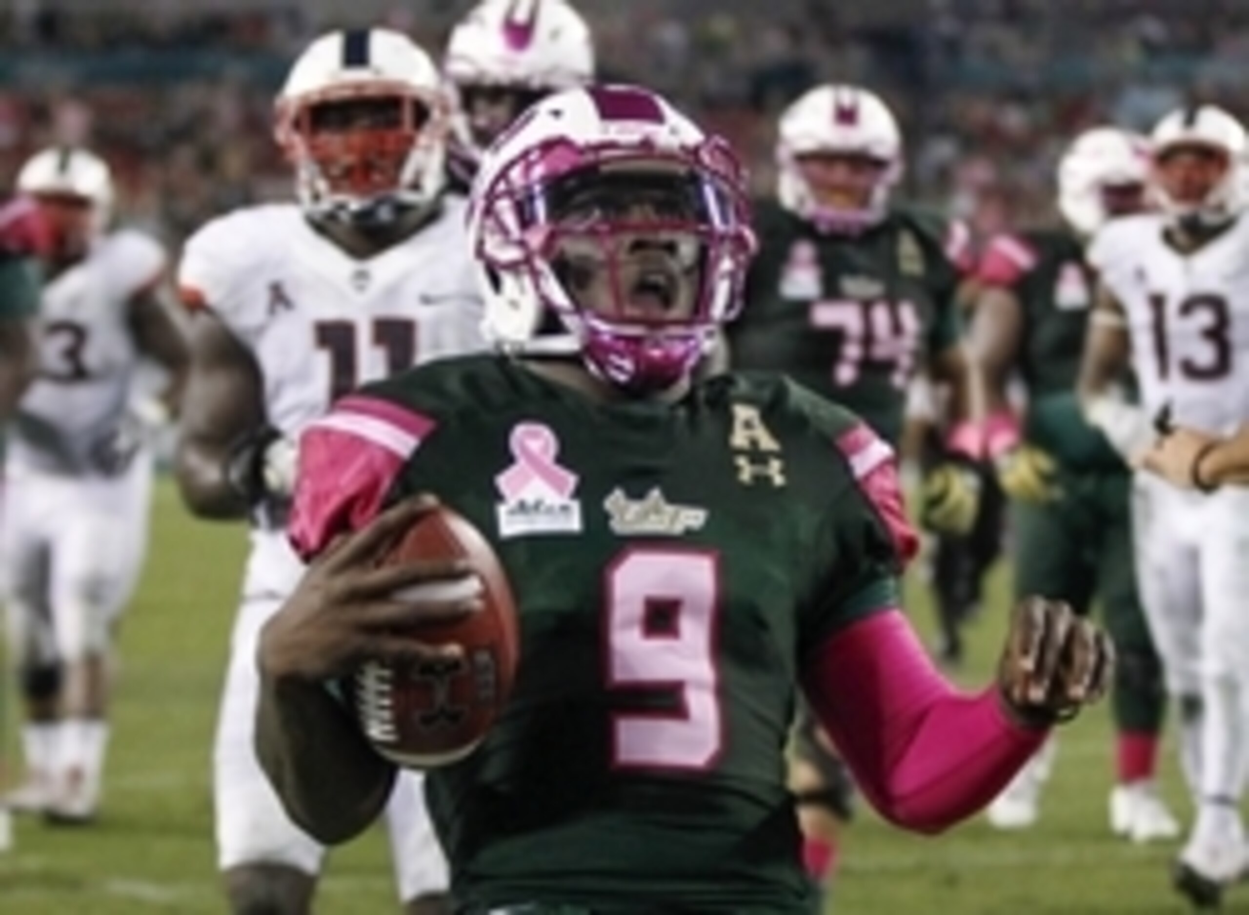 South Florida's Quinton Flowers has run for 655 yards, second to Louisville's Lamar Jackson among quarterbacks.