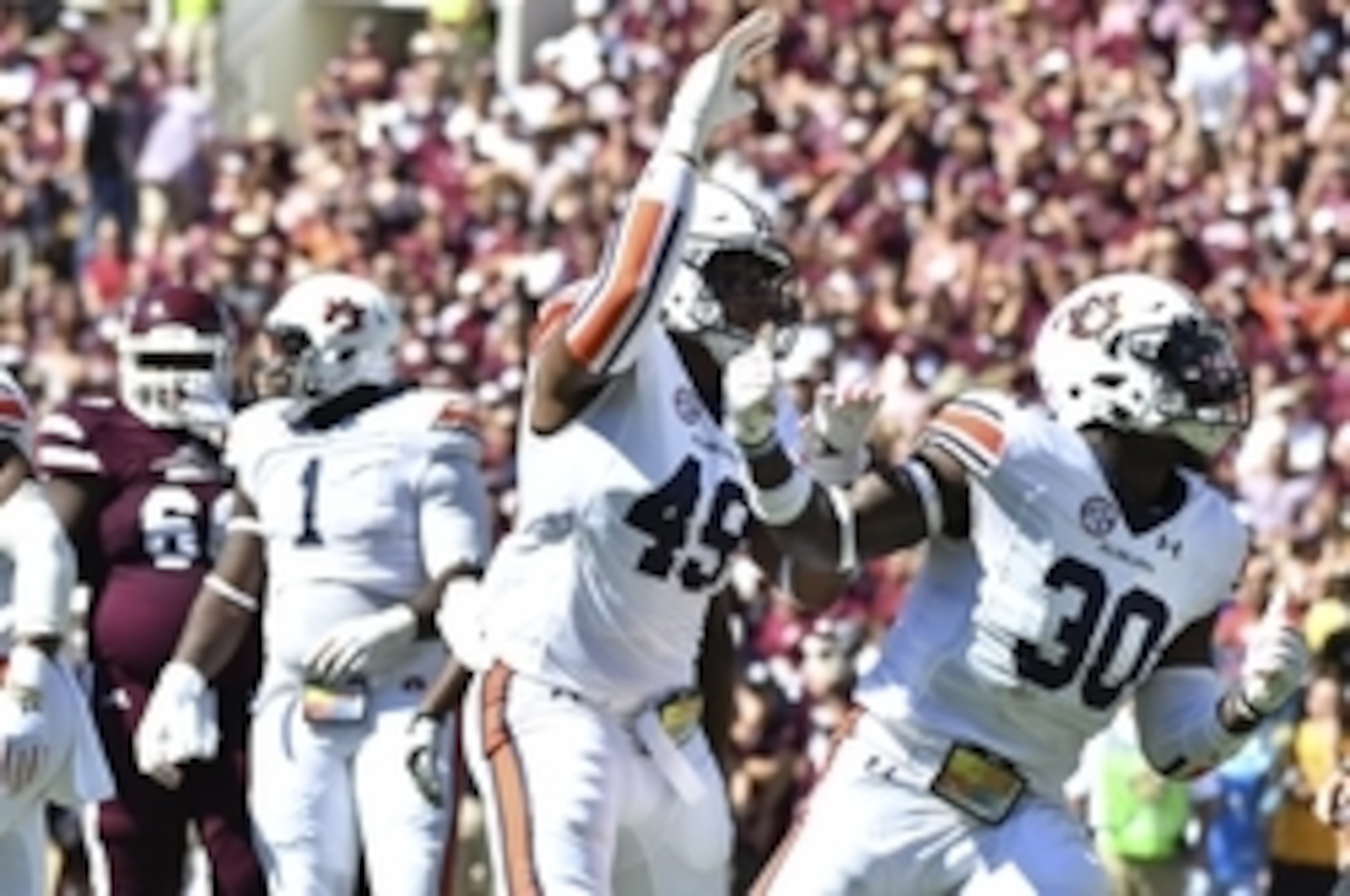 Auburn will play as a ranked team for the first time since September 2015.
