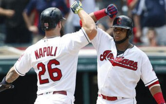 Carlos Santana is staying...will Mike Napoli?