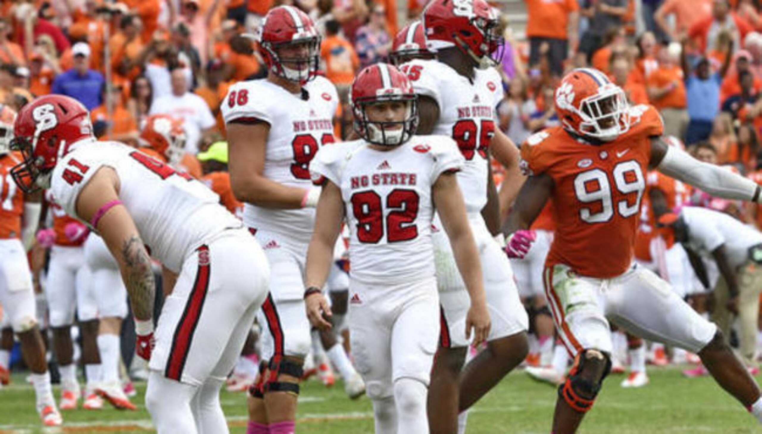 Kyle Bambard and N.C. State saw a huge win over Clemson slip through their fingers.