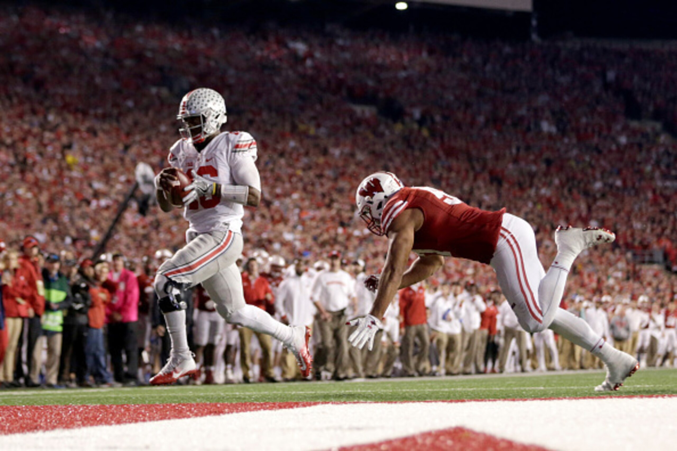 J.T. Barrett is carrying a young Ohio State team into the national title conversation. J.T. Barrett is carrying a young Ohio State team into the national title conversation.