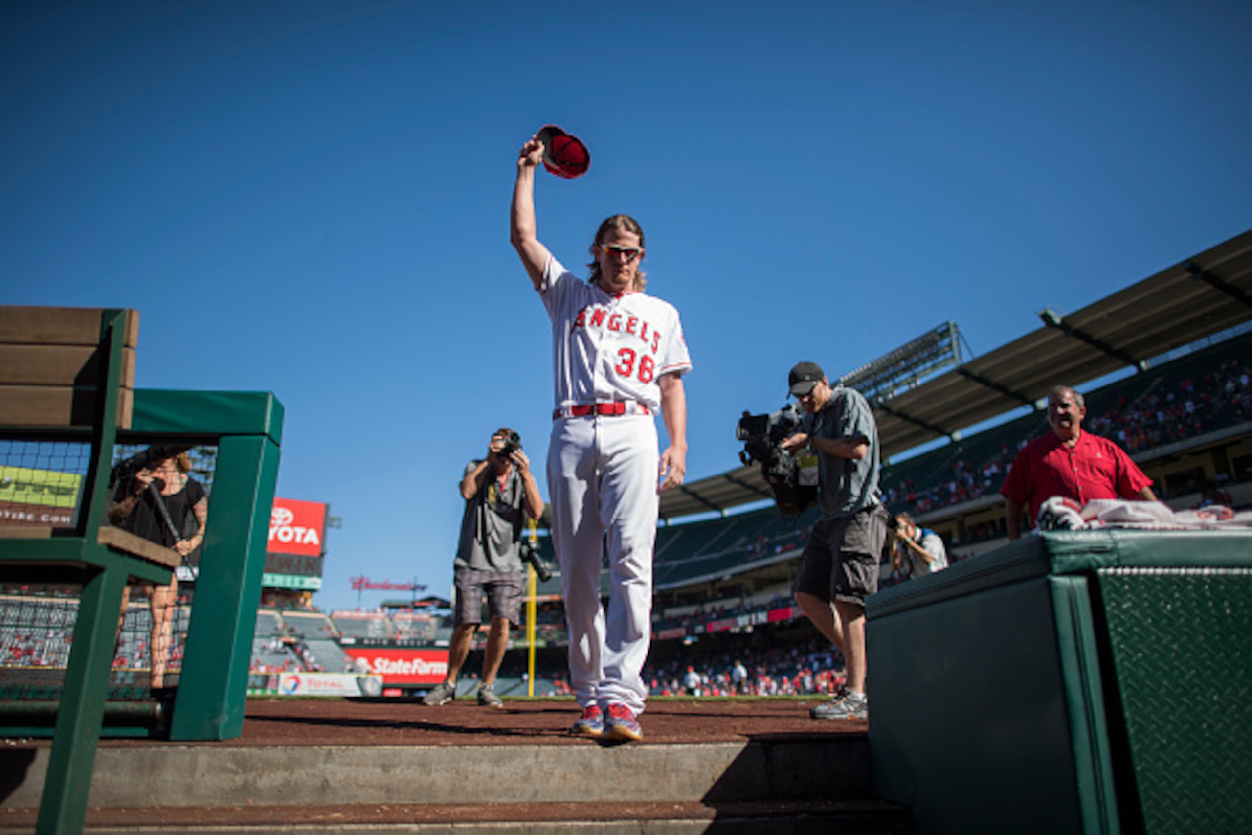 Jered Weaver's $20 million salary comes off the Los Angeles Angels' books this offseason.