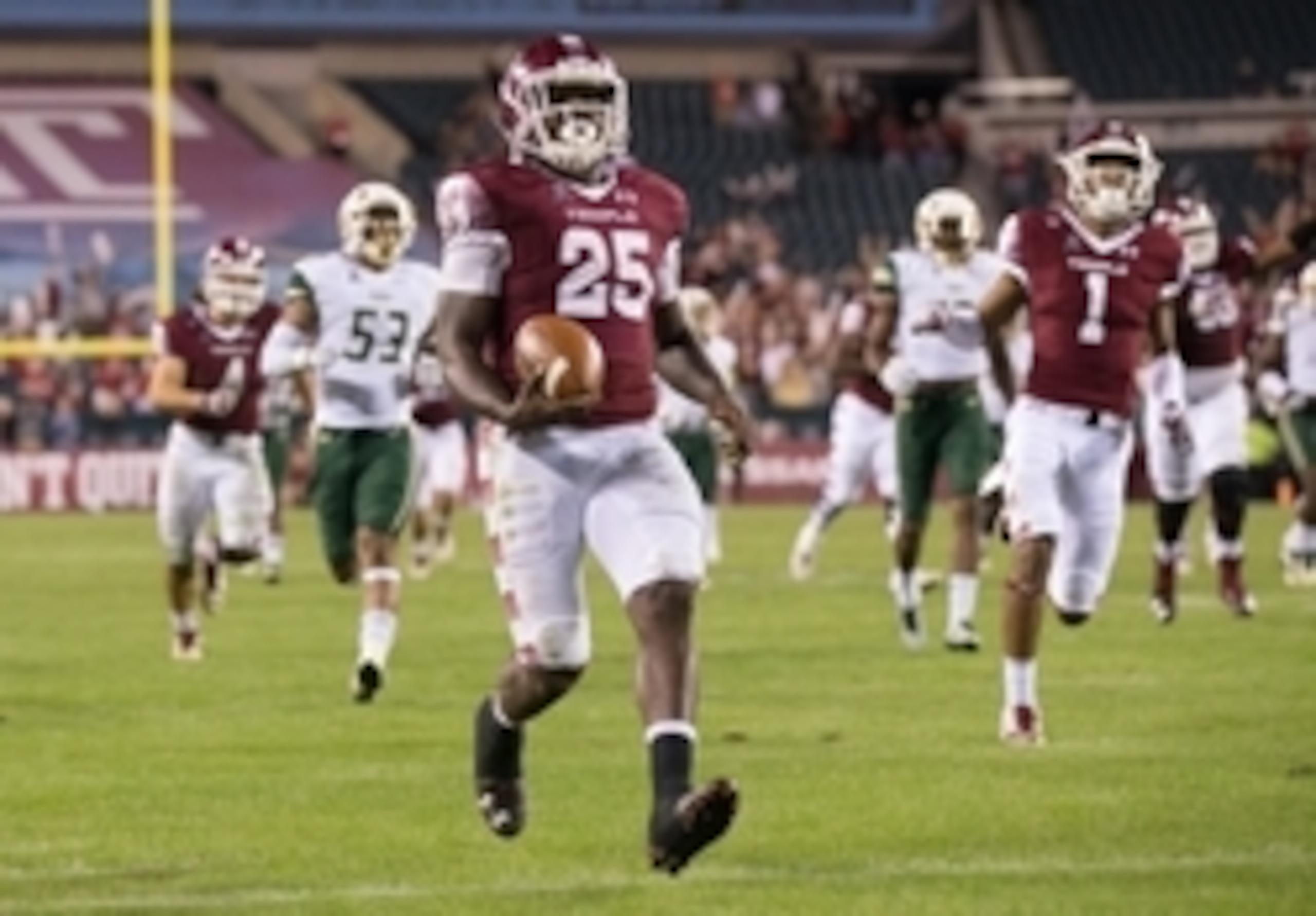 Temple RB Ryquell Armstead ran for 210 yards last week against South Florida.