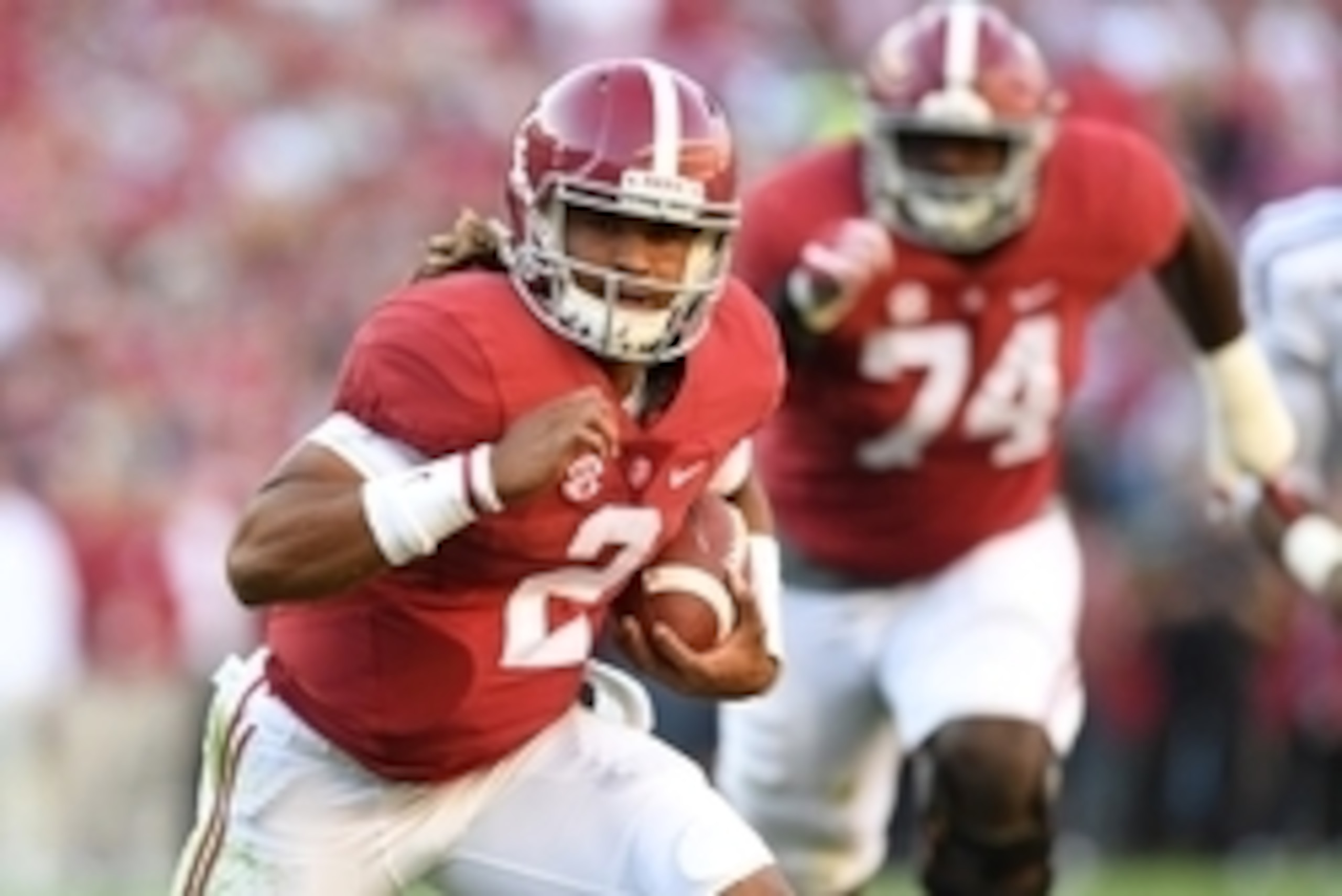 No. 2 Jalen Hurts has Alabama at No. 1 yet again this week.