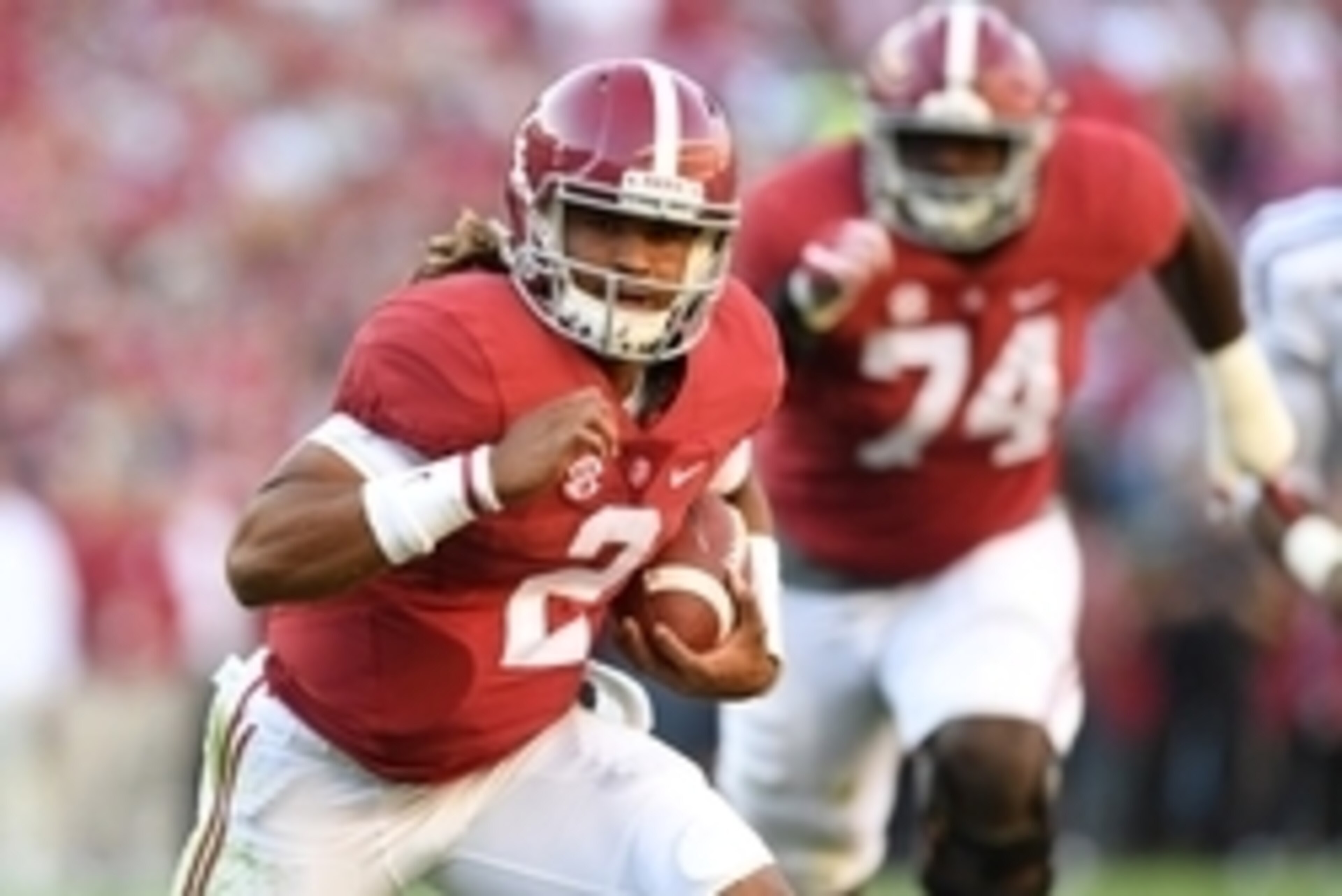 No. 2 Jalen Hurts has Alabama at No. 1 yet again this week.