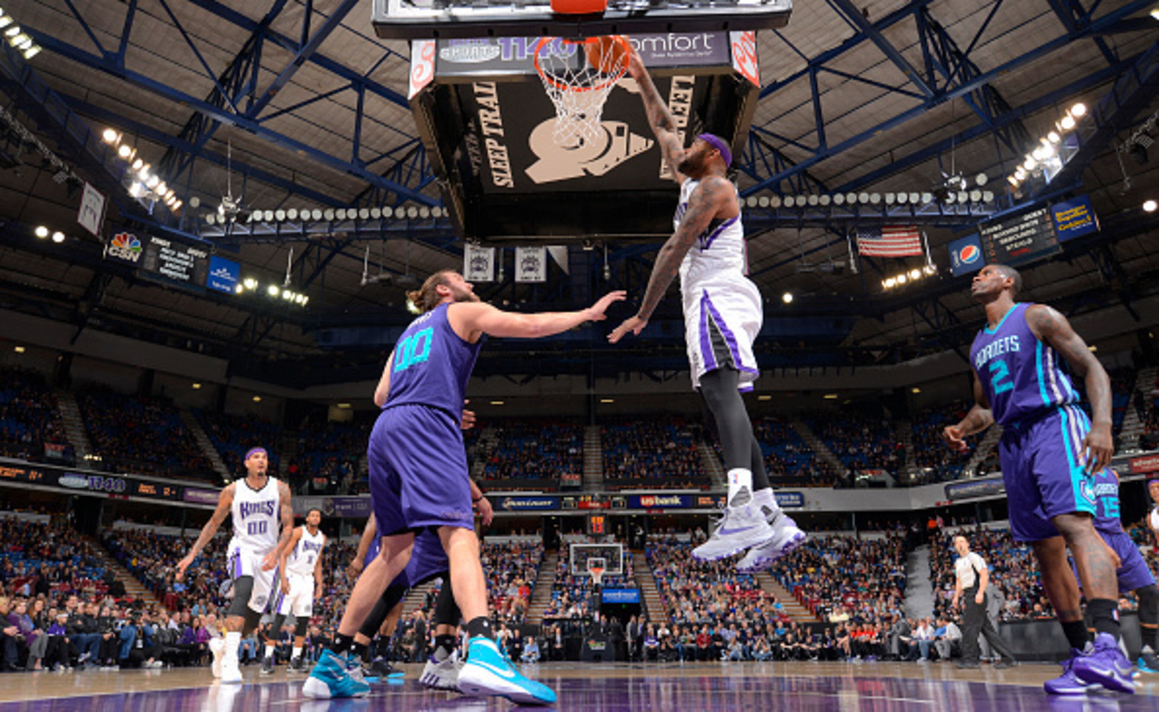 DeMarcus Cousins dropped 56 points on the Charlotte Hornets during a double-overtime loss in January.