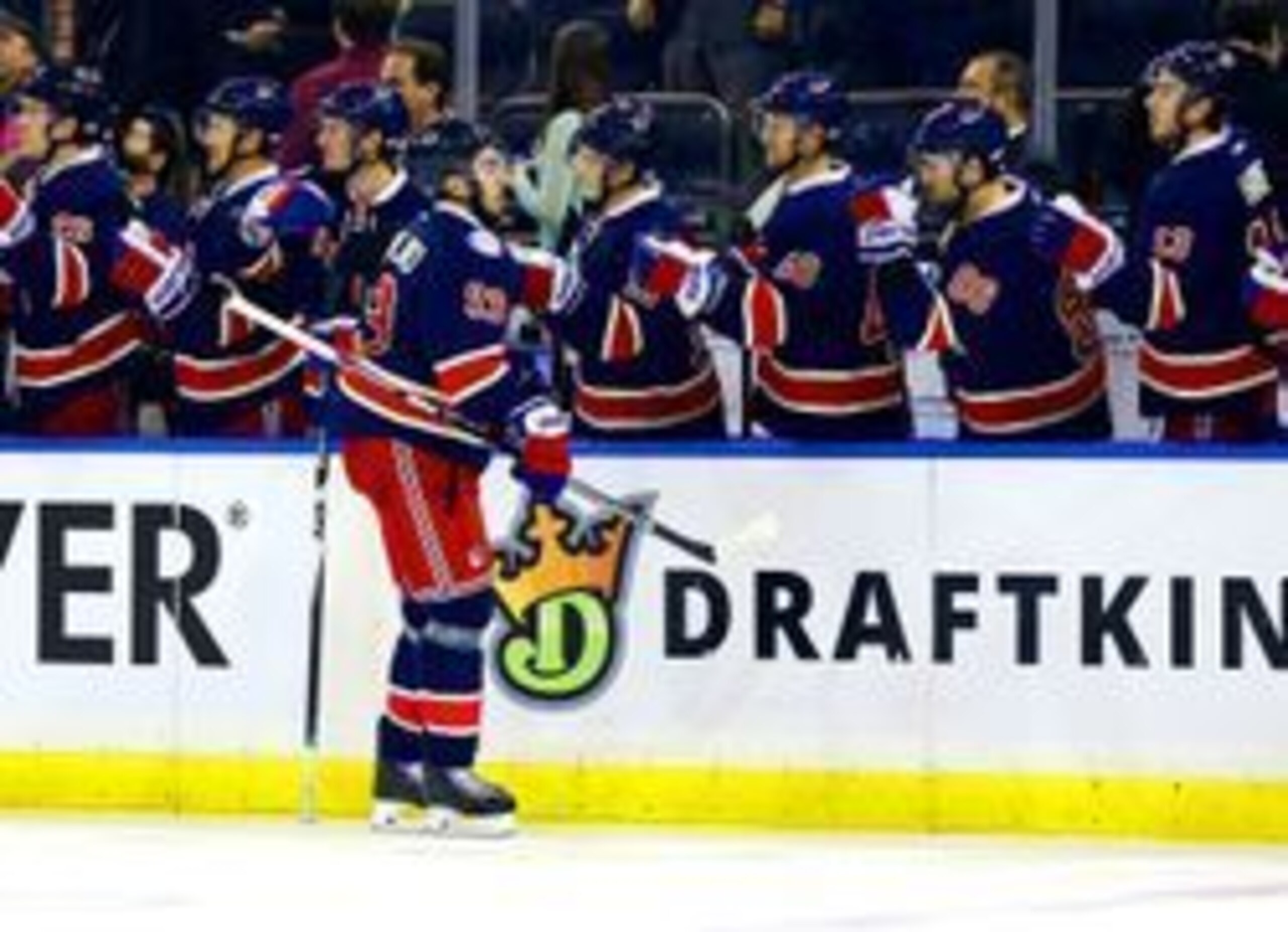 Oct 19, 2016; New York, NY, USA; New York Rangers center Mika Zibanejad (93) is congratulated after scoring a goal against the Detroit Red Wings during the first period at Madison Square Garden. Mandatory Credit: Andy Marlin-USA TODAY Sports