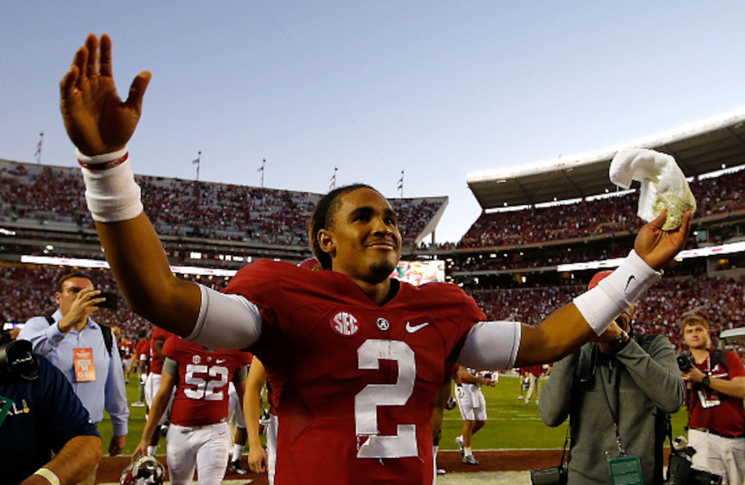 Freshman quarterback Jalen Hurts has played a huge role in Alabama's push for a national title.