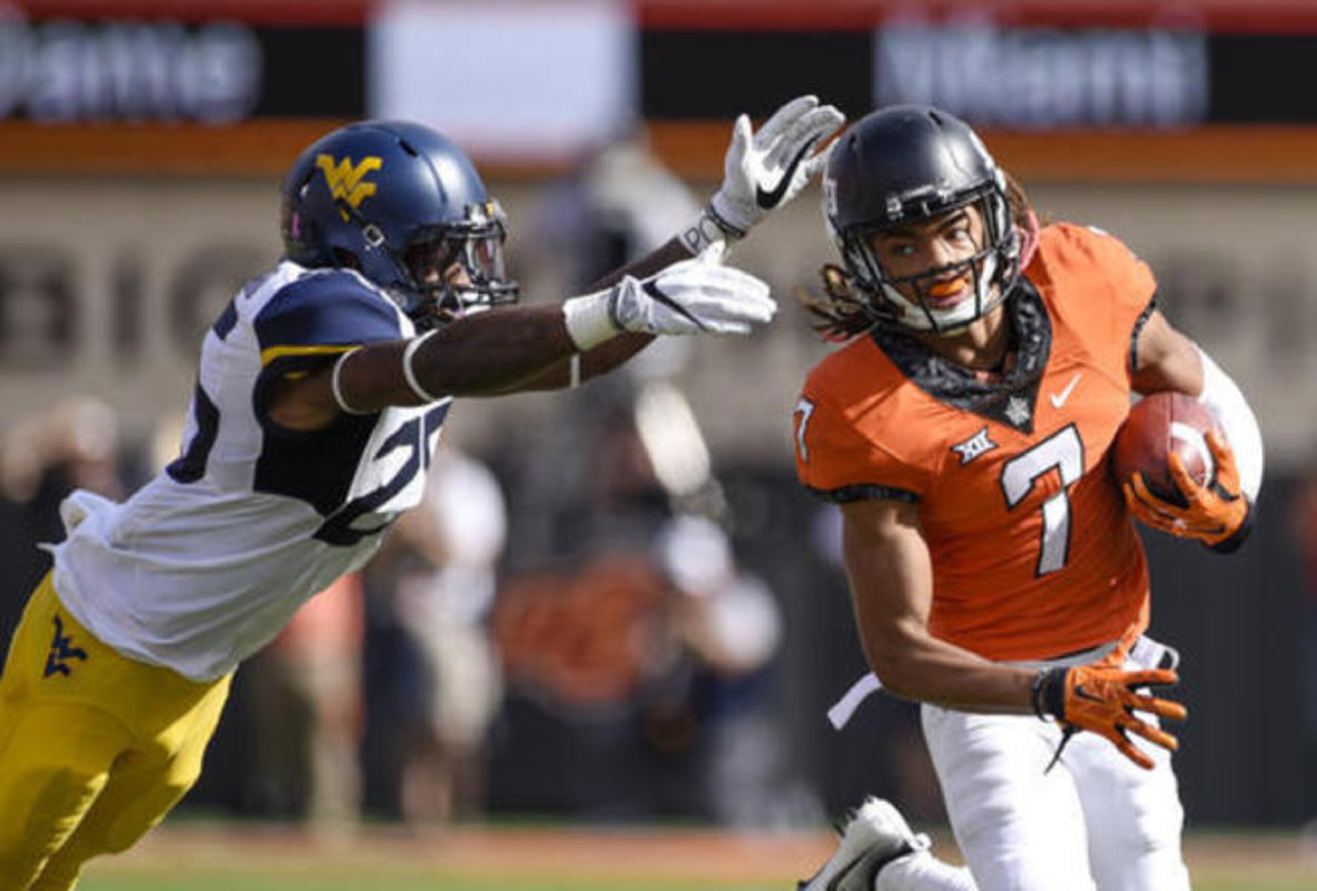 Oklahoma State had little trouble knocking off No. 10 West Virginia.