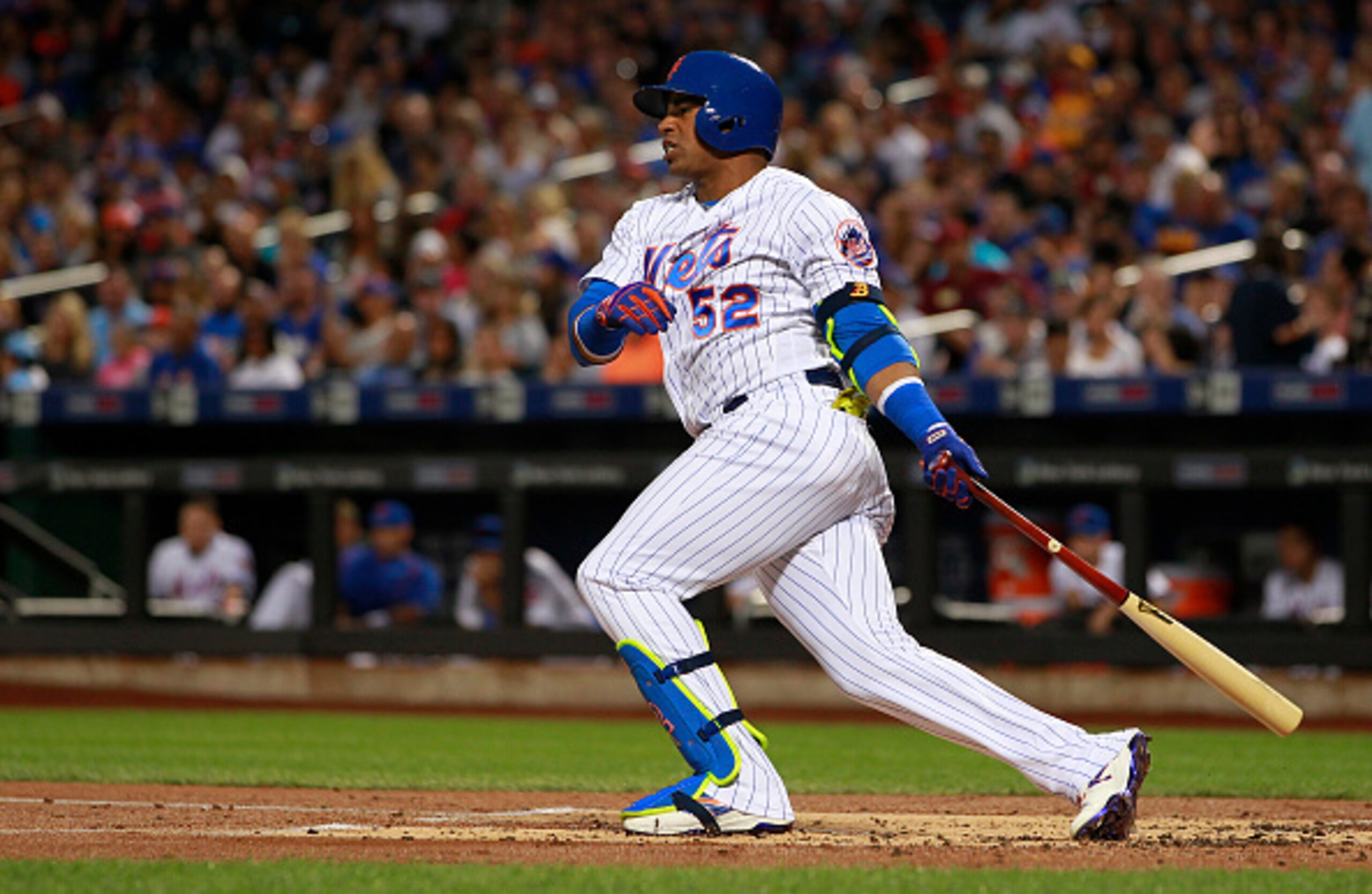Yoenis Cespedes has hit for more power while taking more walks with the New York Mets. Yoenis Cespedes has hit for more power while taking more walks with the New York Mets.