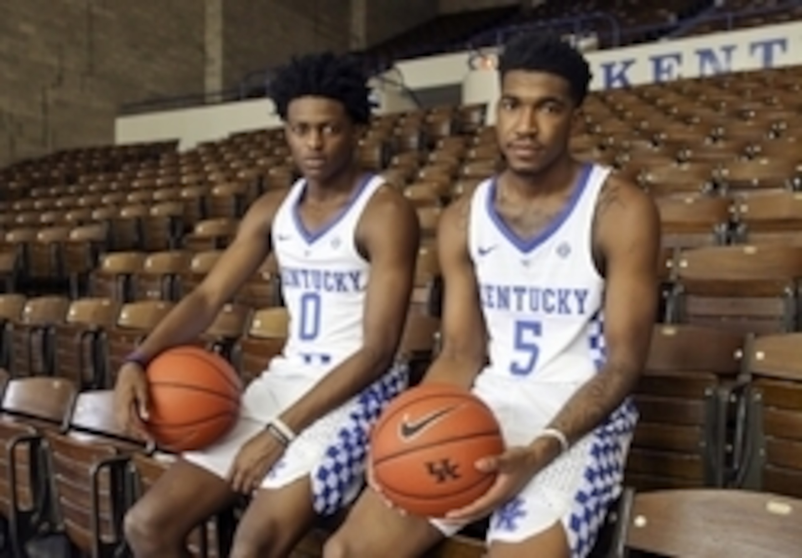 De'Aaron Fox (0) and Malik Monk (5)