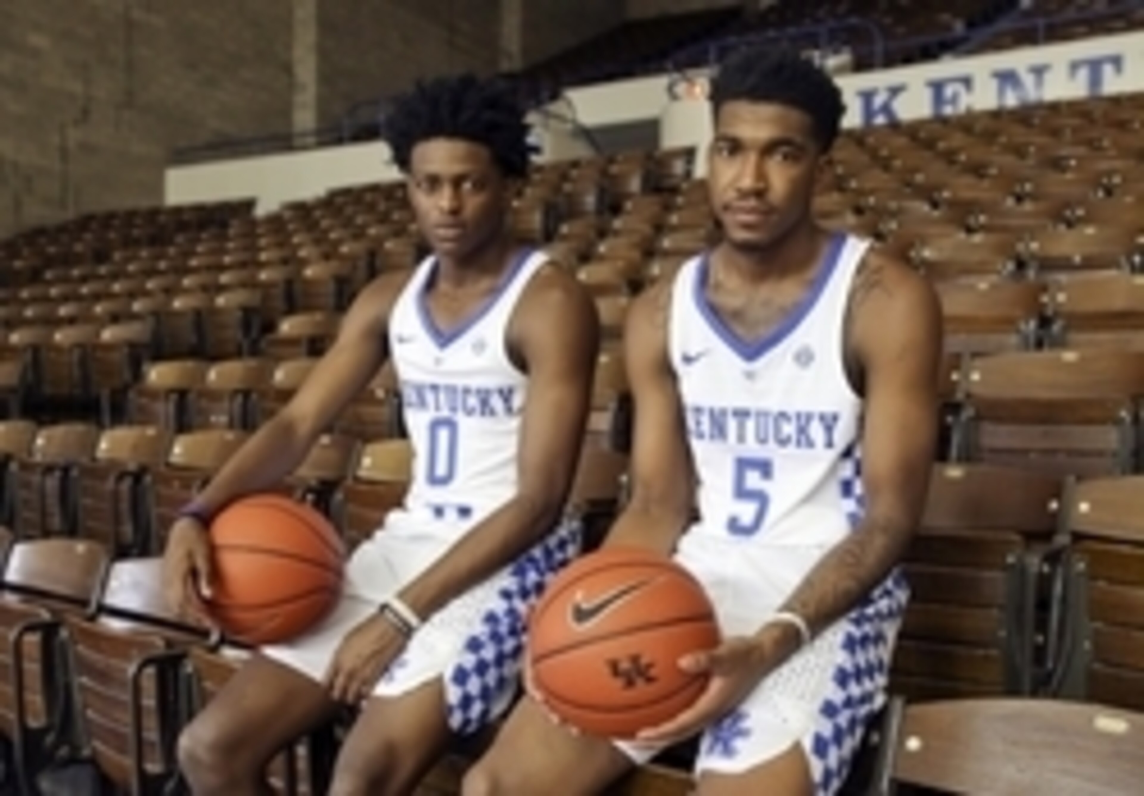 De'Aaron Fox (0) and Malik Monk (5)