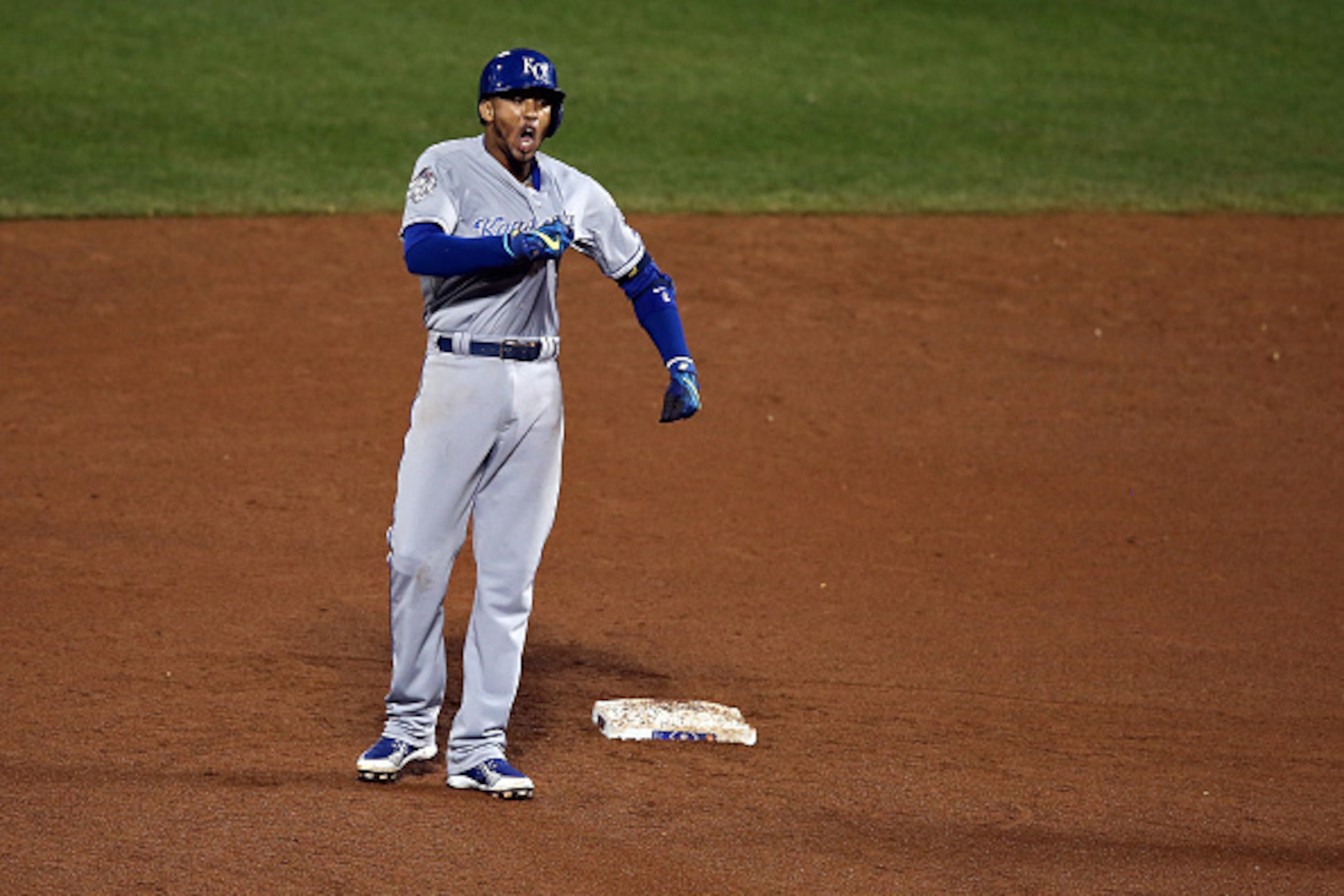 Alcides Escobar batted leadoff during the entire 2015 World Series despite reaching base at a subpar rate.