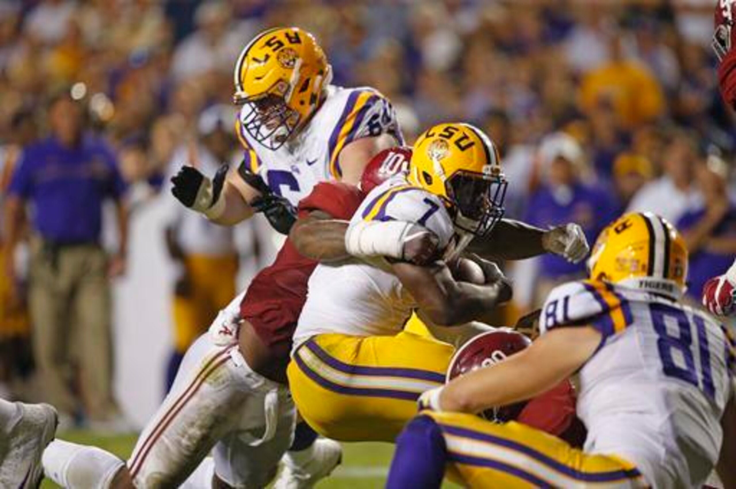 Leonard Fournette had just 35 yards on 17 carries...and was LSU's best source of offense.