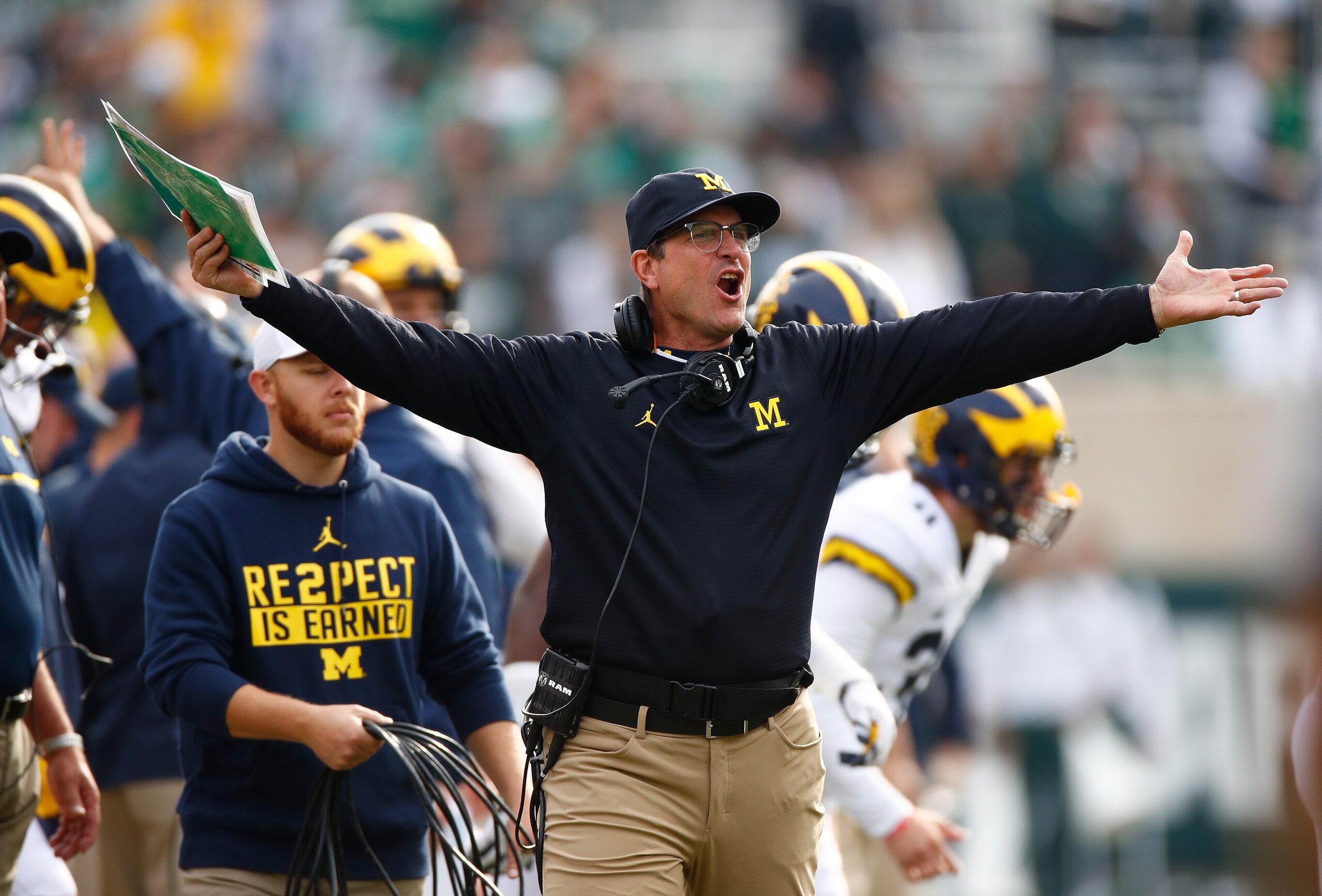 Michigan head coach Jim Harbaugh