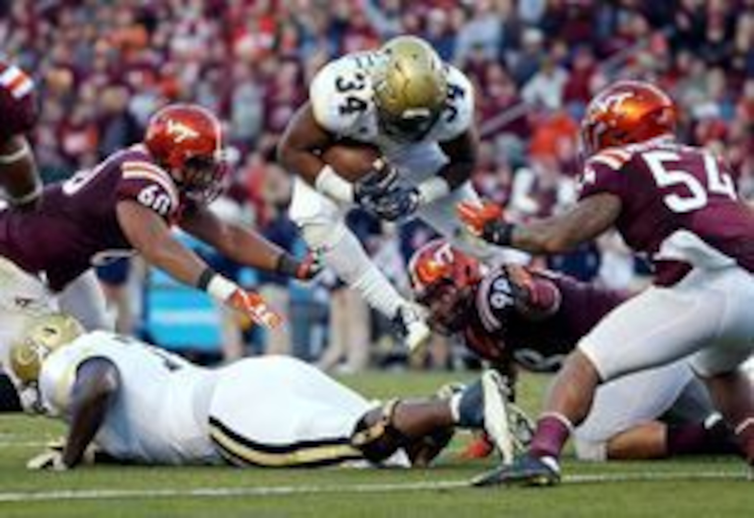 Virginia Tech couldn't slow down Georgia Tech's run game.