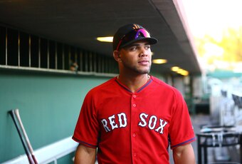 Boston Red Sox third baseman Yoan Moncada