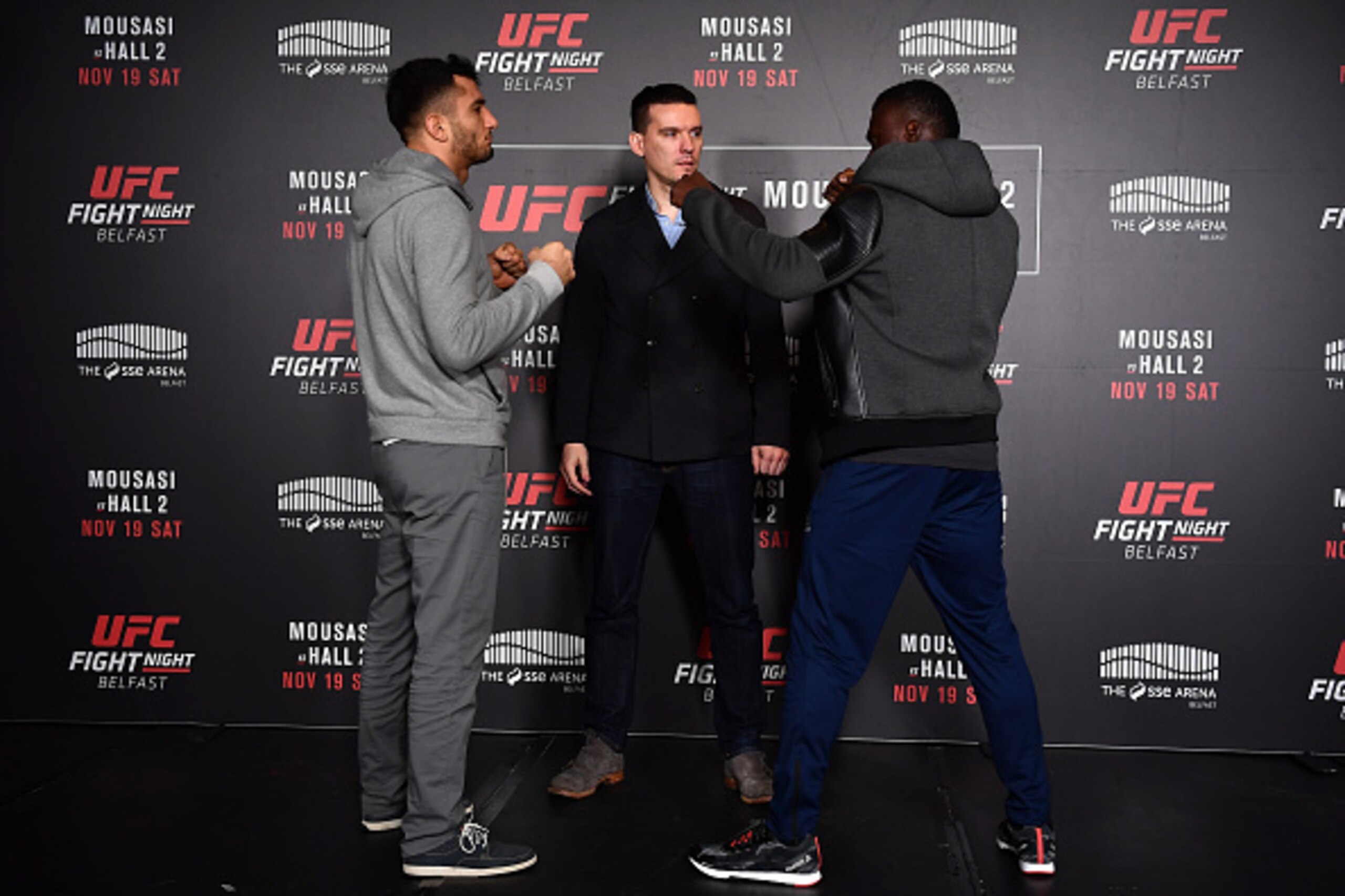 Mousasi (left) is a unanimous pick to even the score with Hall.