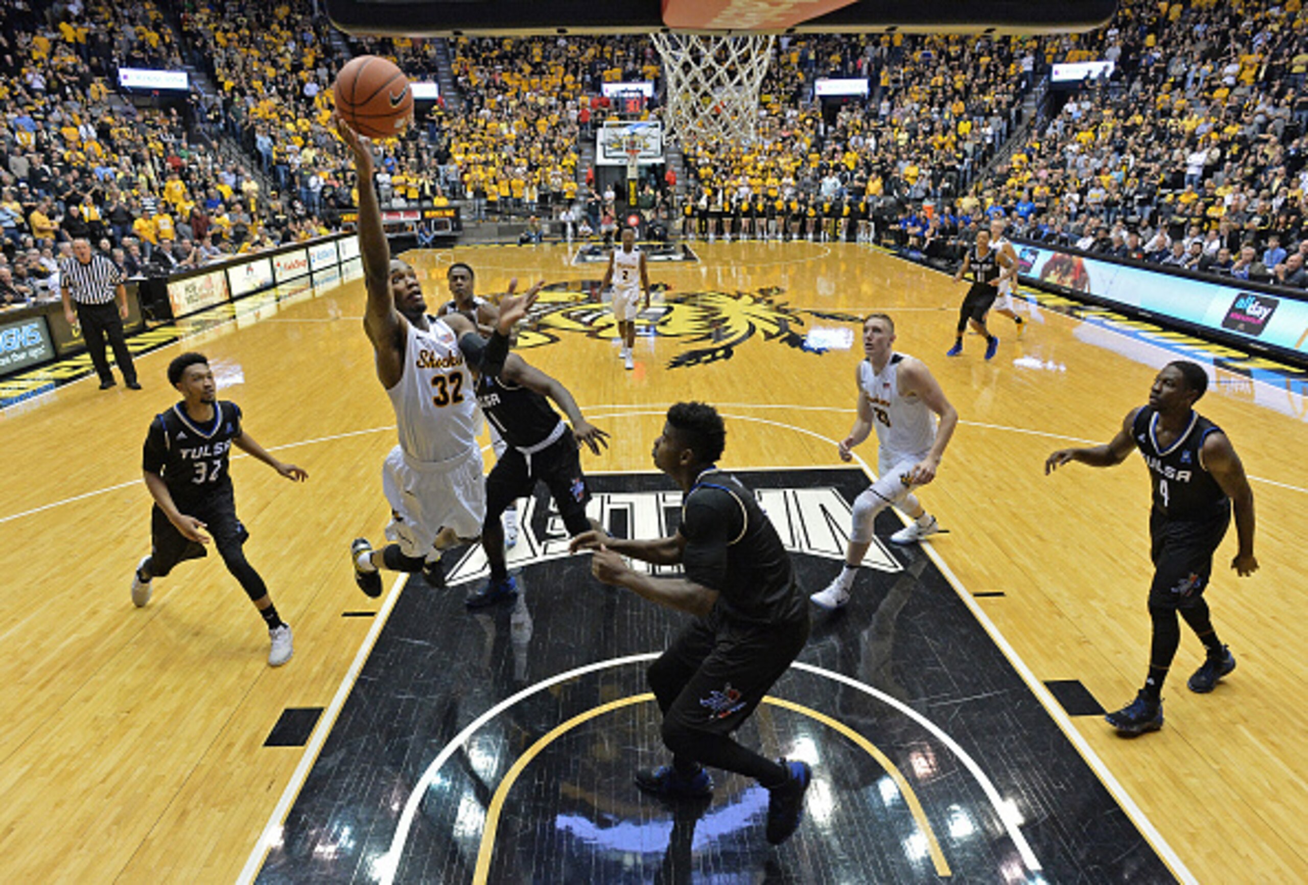 Markis McDuffie goes for a layup.