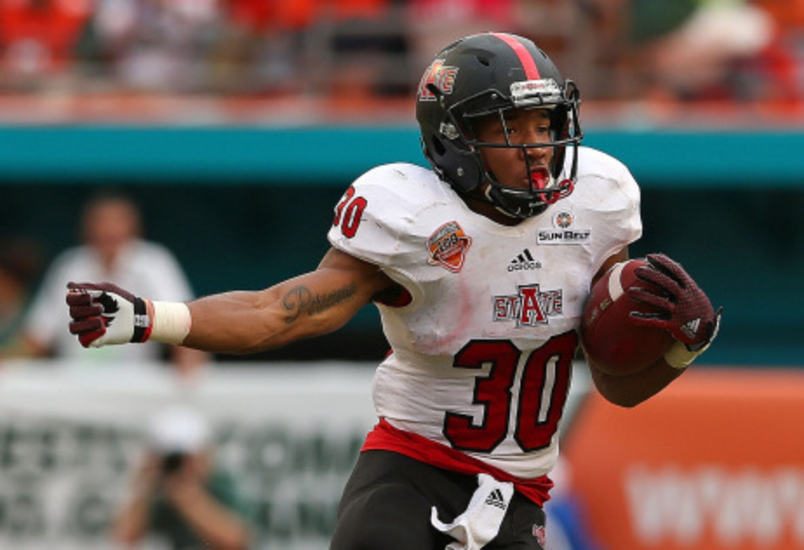 Johnston White was one of three Red Wolves with a rushing touchdown in the win over Troy.