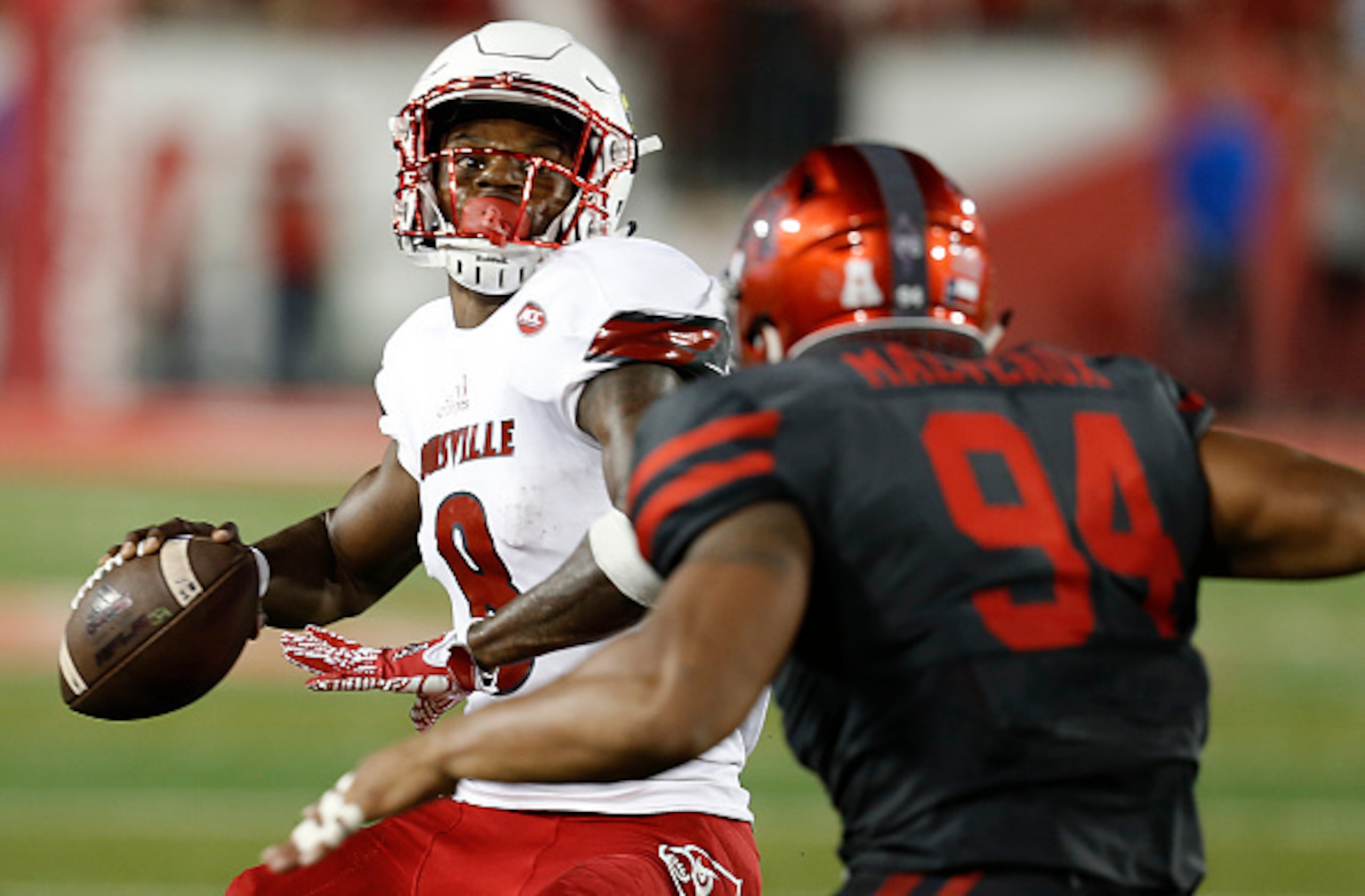 This was about the cleanest look down the field that Lamar Jackson got all night.
