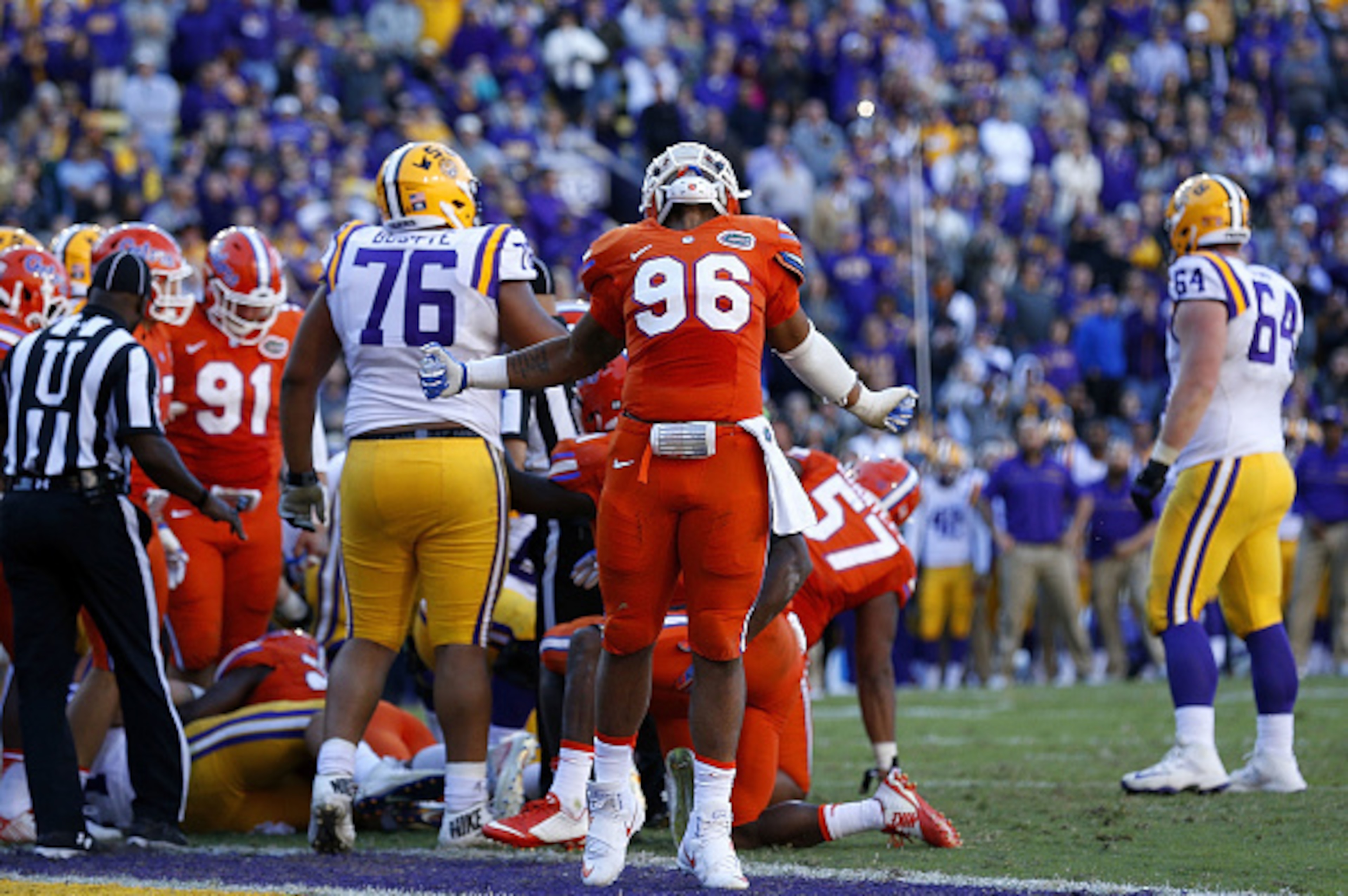 The Gators made life miserable for LSU's offense.
