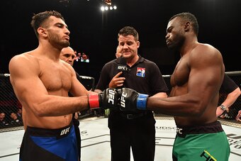 Gegard Mousasi (left) and Uriah Hall
