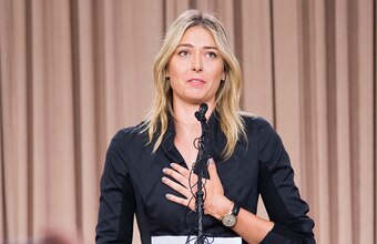 Sharapova revealed her failed test at a press conference in early March.
