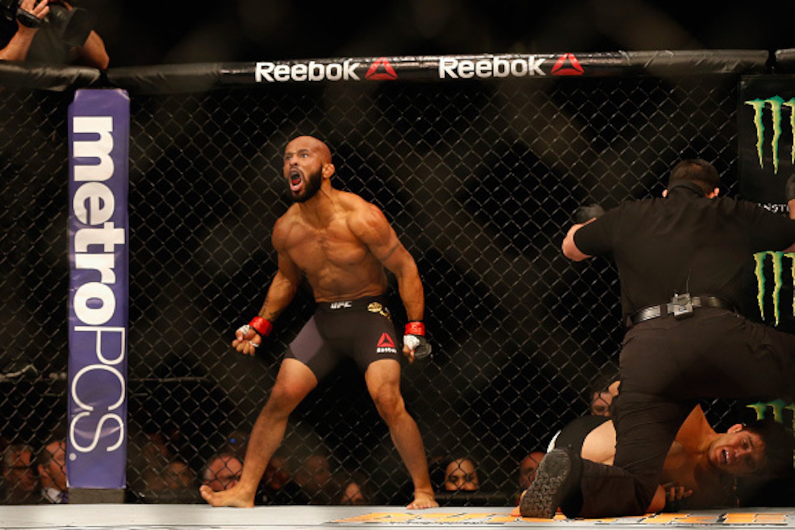 Demetrious Johnson looks for the ninth defense of his flyweight title.
