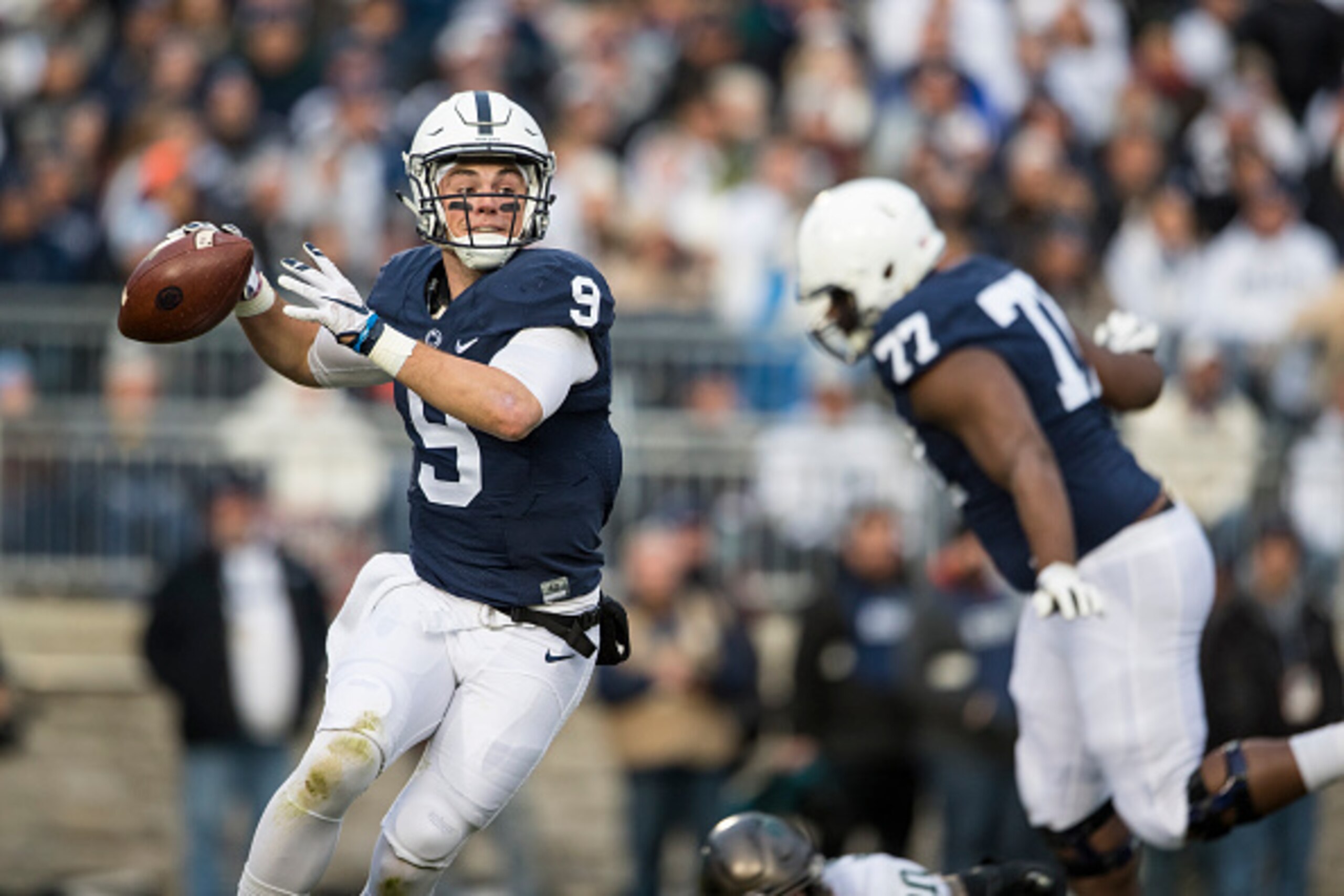 Trace McSorley threw for a career-high 376 yards in Penn State's win over Michigan State.